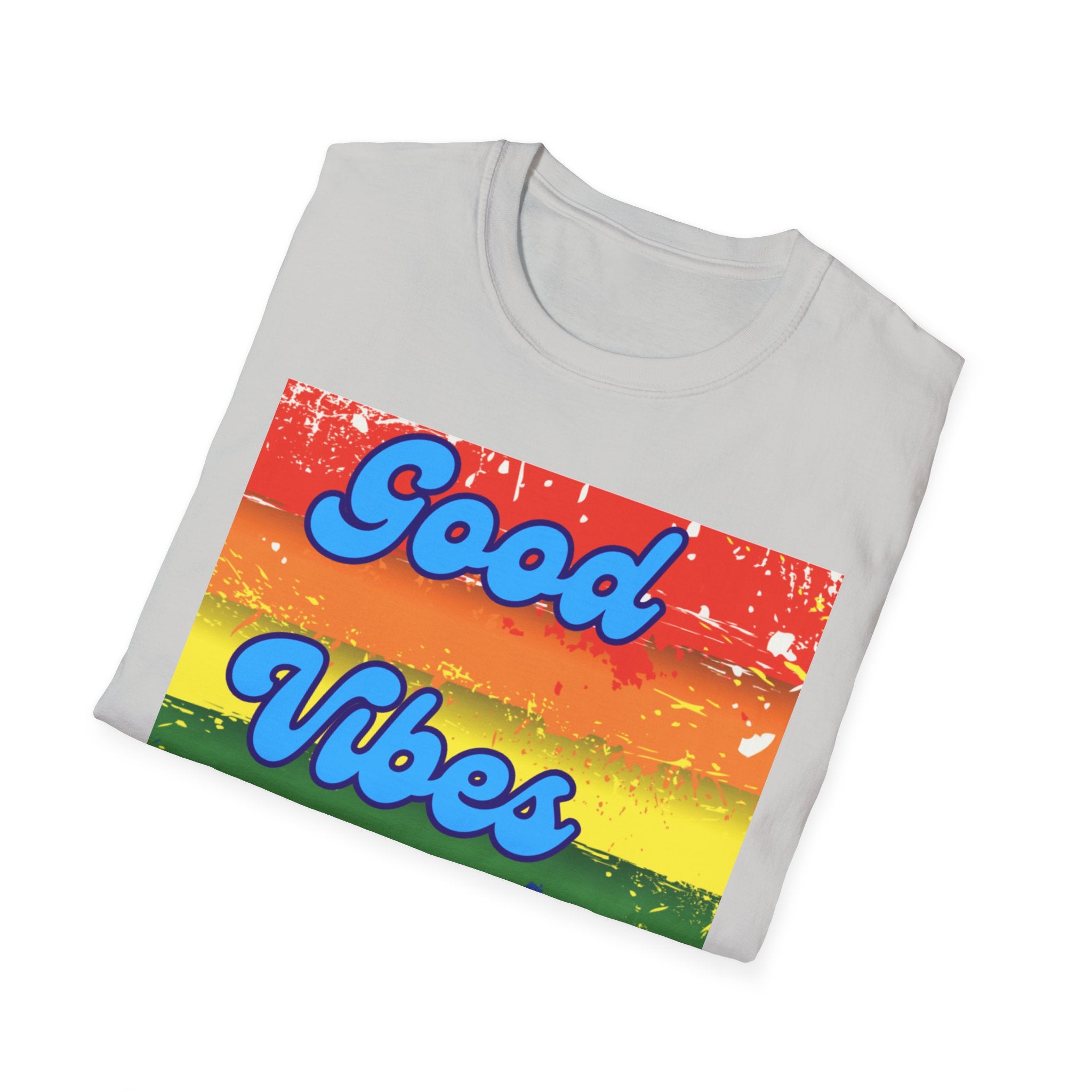 Good Vibes Only Blue Unisex Softstyle T-Shirt