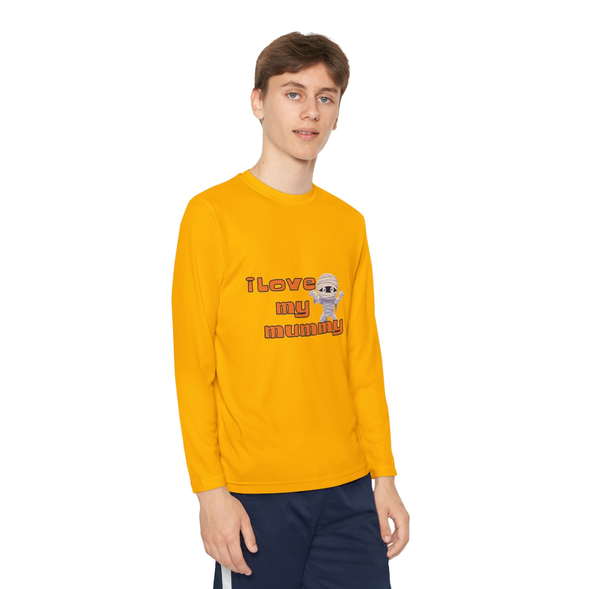 I Love My Mummy Youth Long Sleeve Competitor T-Shirt