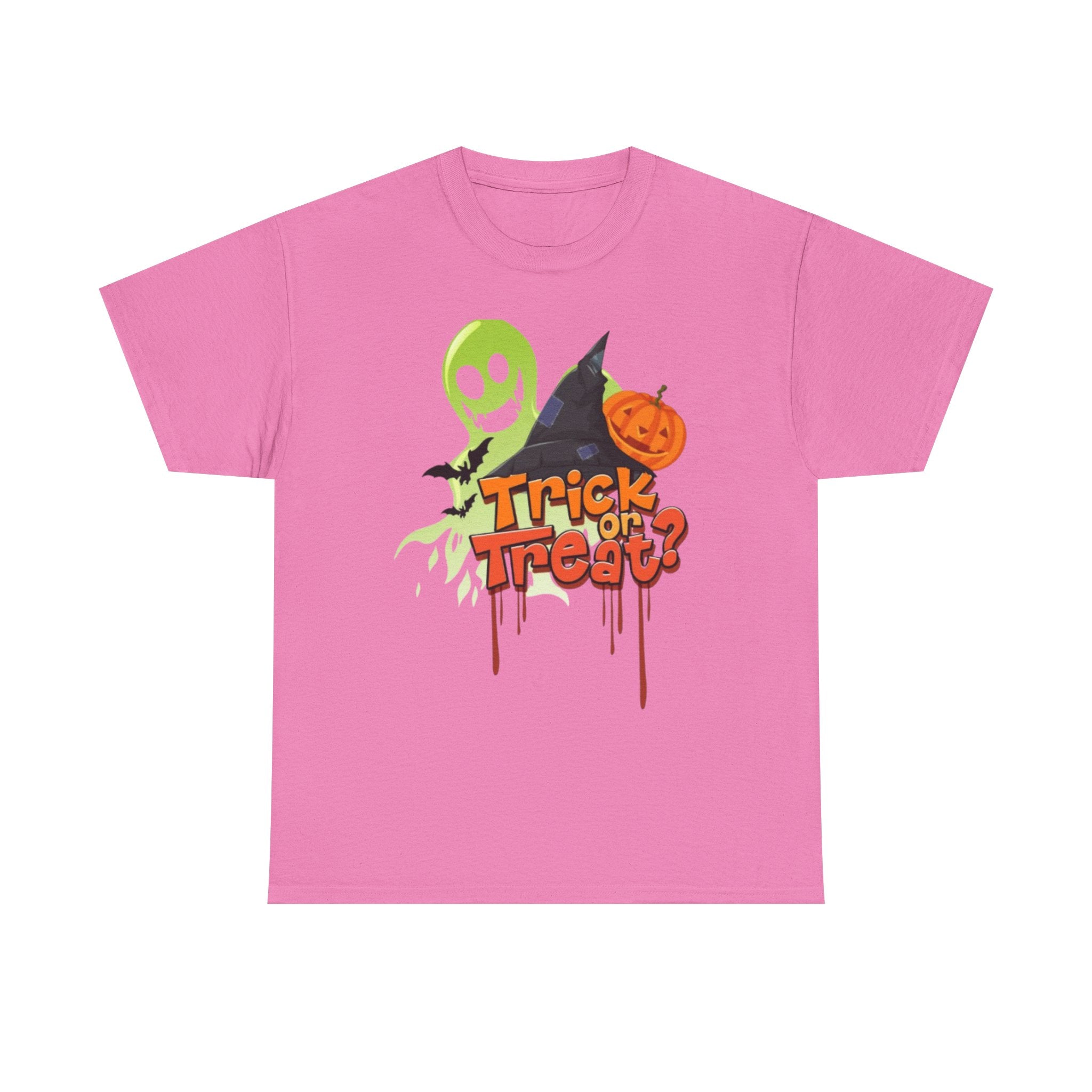 Halloween Trick or Treat Unisex Heavy Cotton Short Sleeve T-Shirt