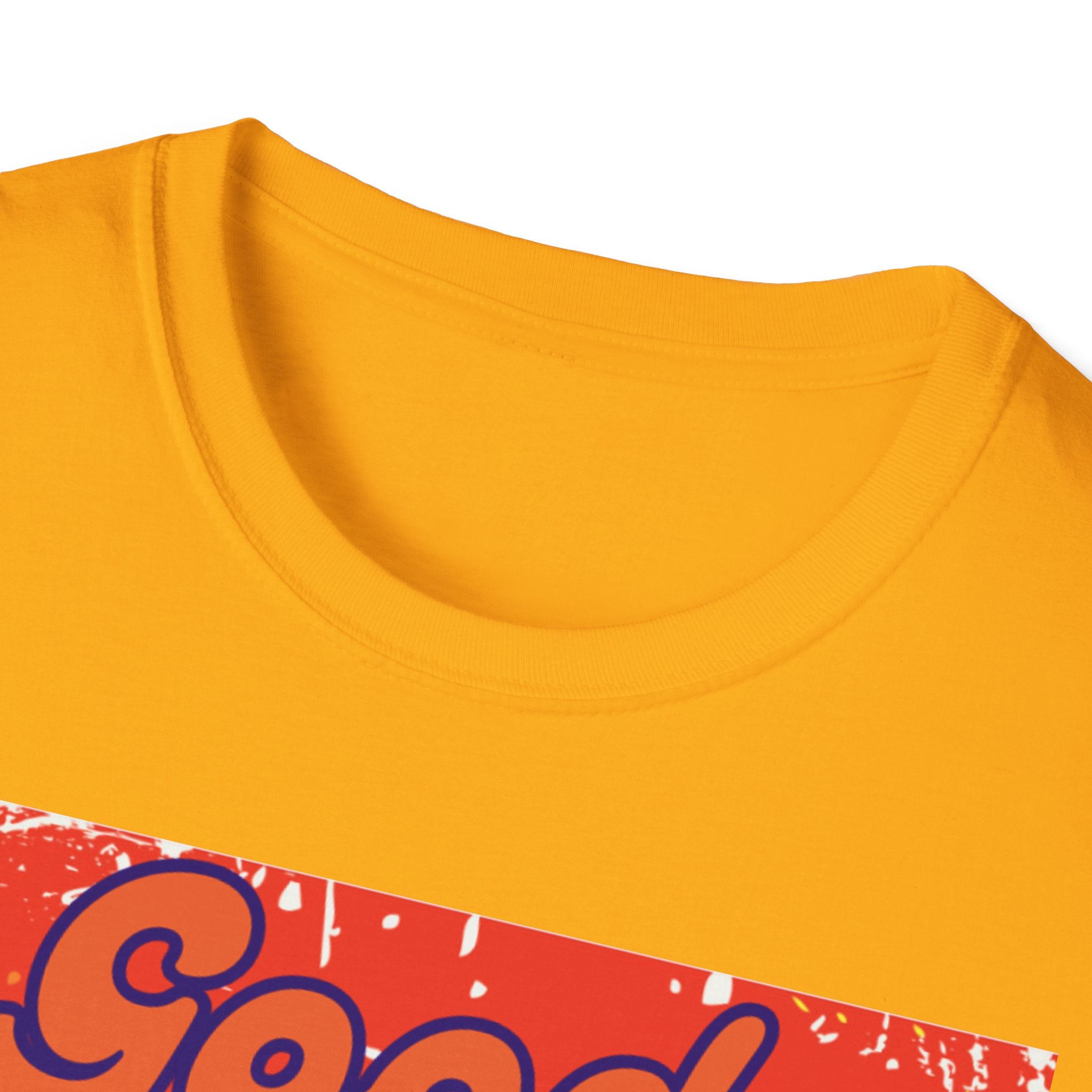 Good Vibes Only Orange Unisex Softstyle T-Shirt