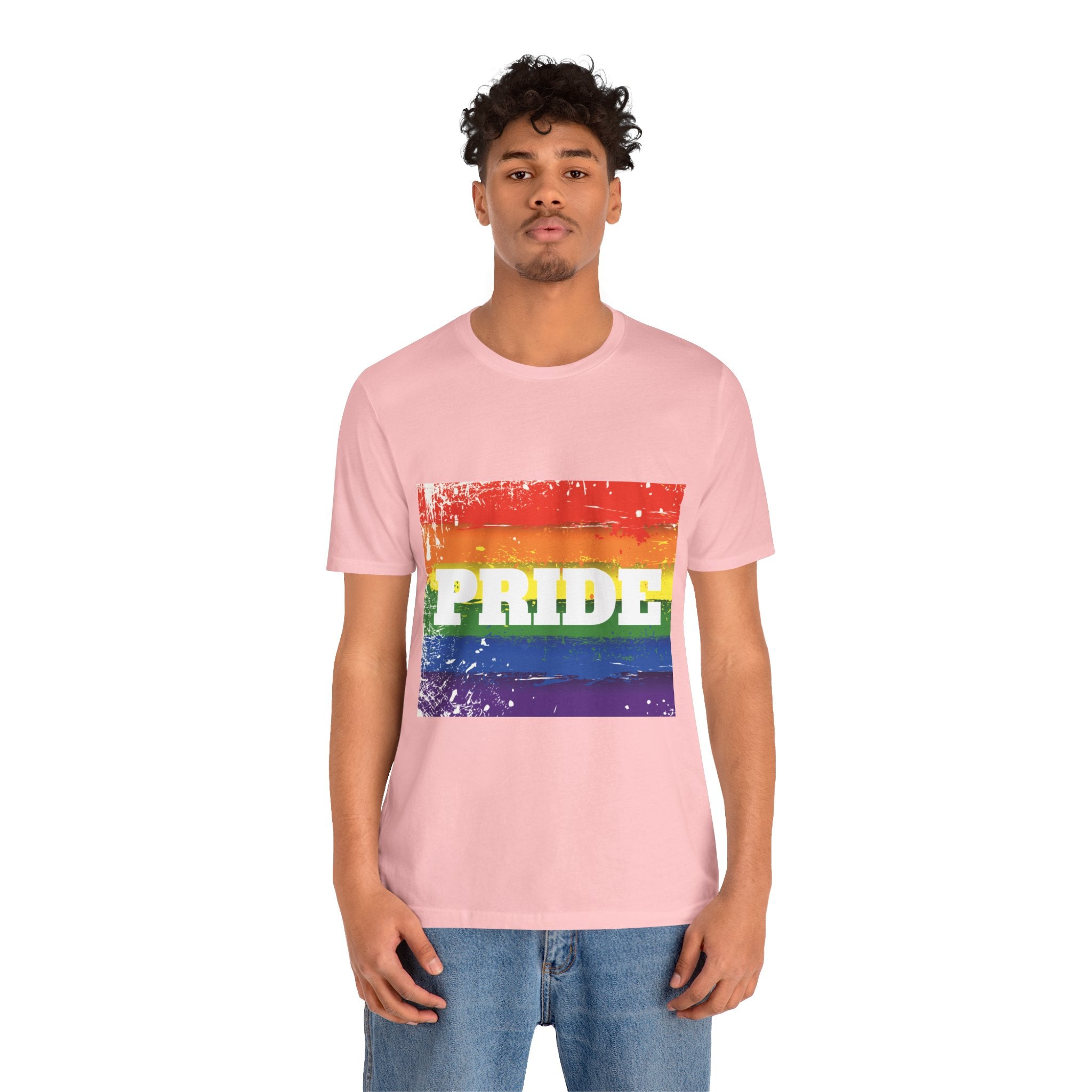 Pride Rainbow Unisex Jersey Short Sleeve T-Shirt