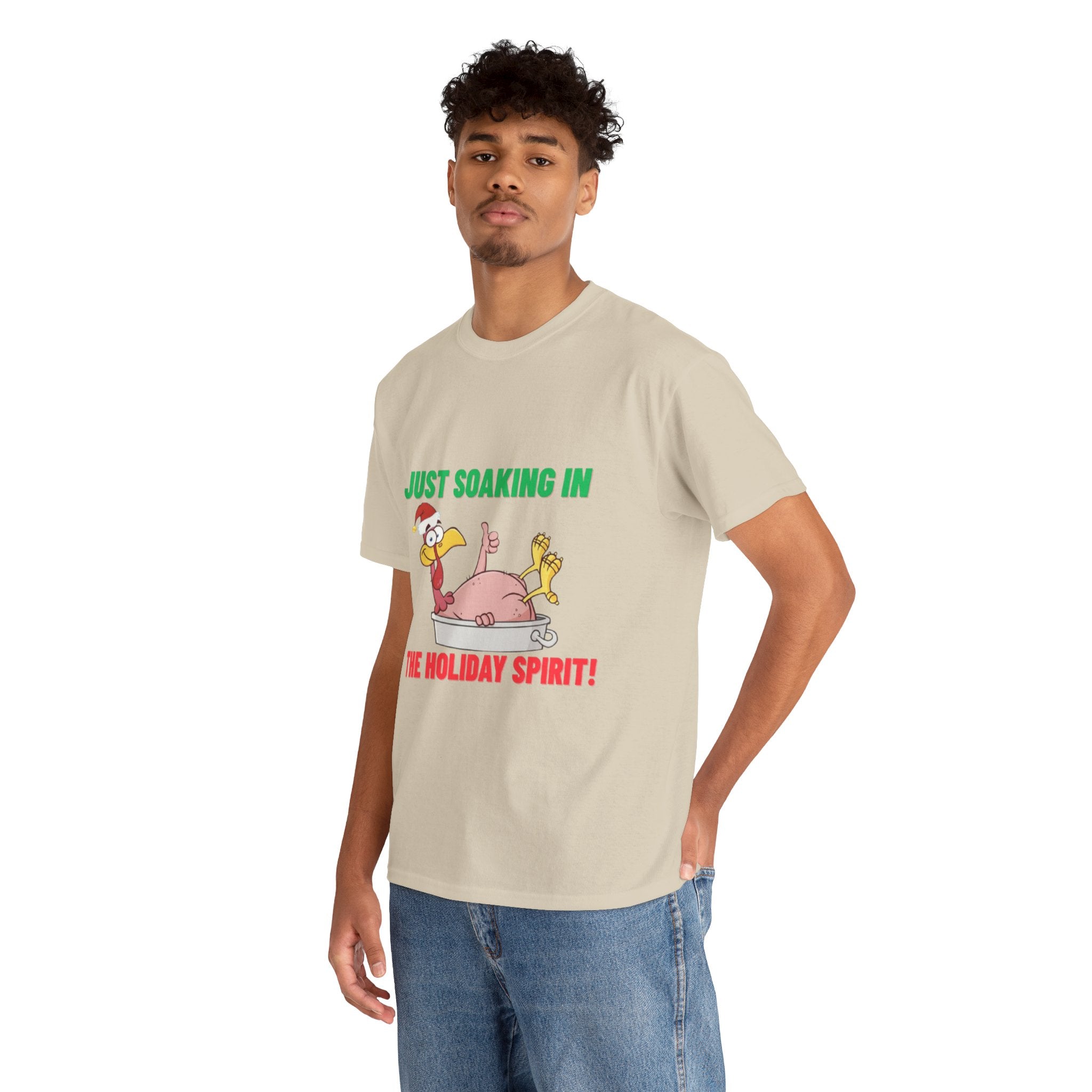 Just Soaking in the Holiday Spirit Unisex Heavy Cotton Tee