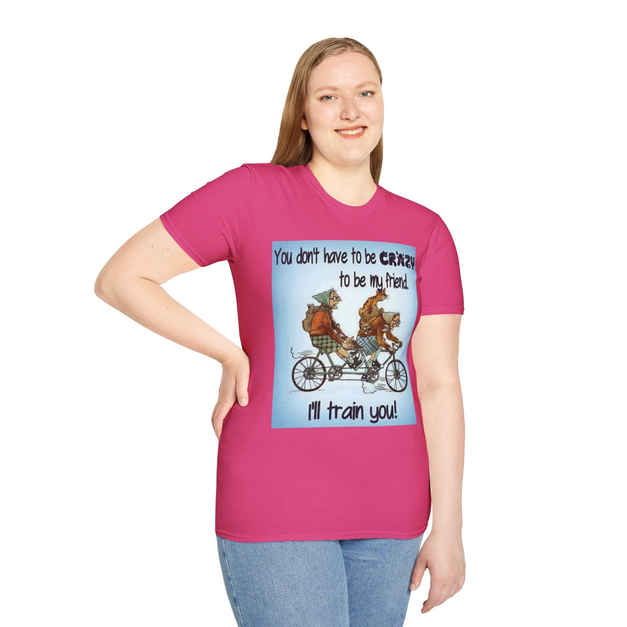 You Don't Have to be CRAZY to be my Friend, I'll Train You! Unisex Softstyle T-Shirt