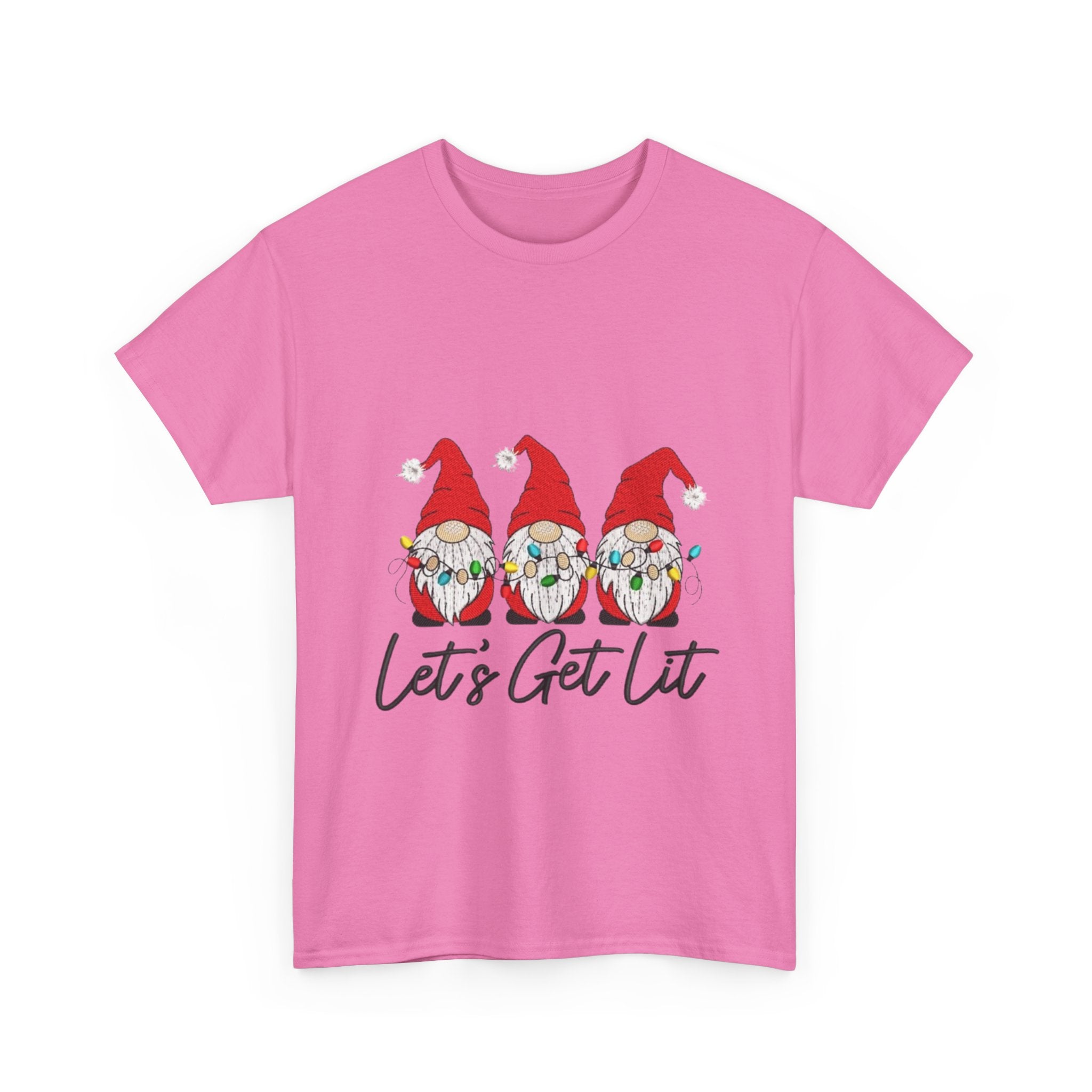 Let's Get Lit Gnome Unisex Heavy Cotton T-Shirt