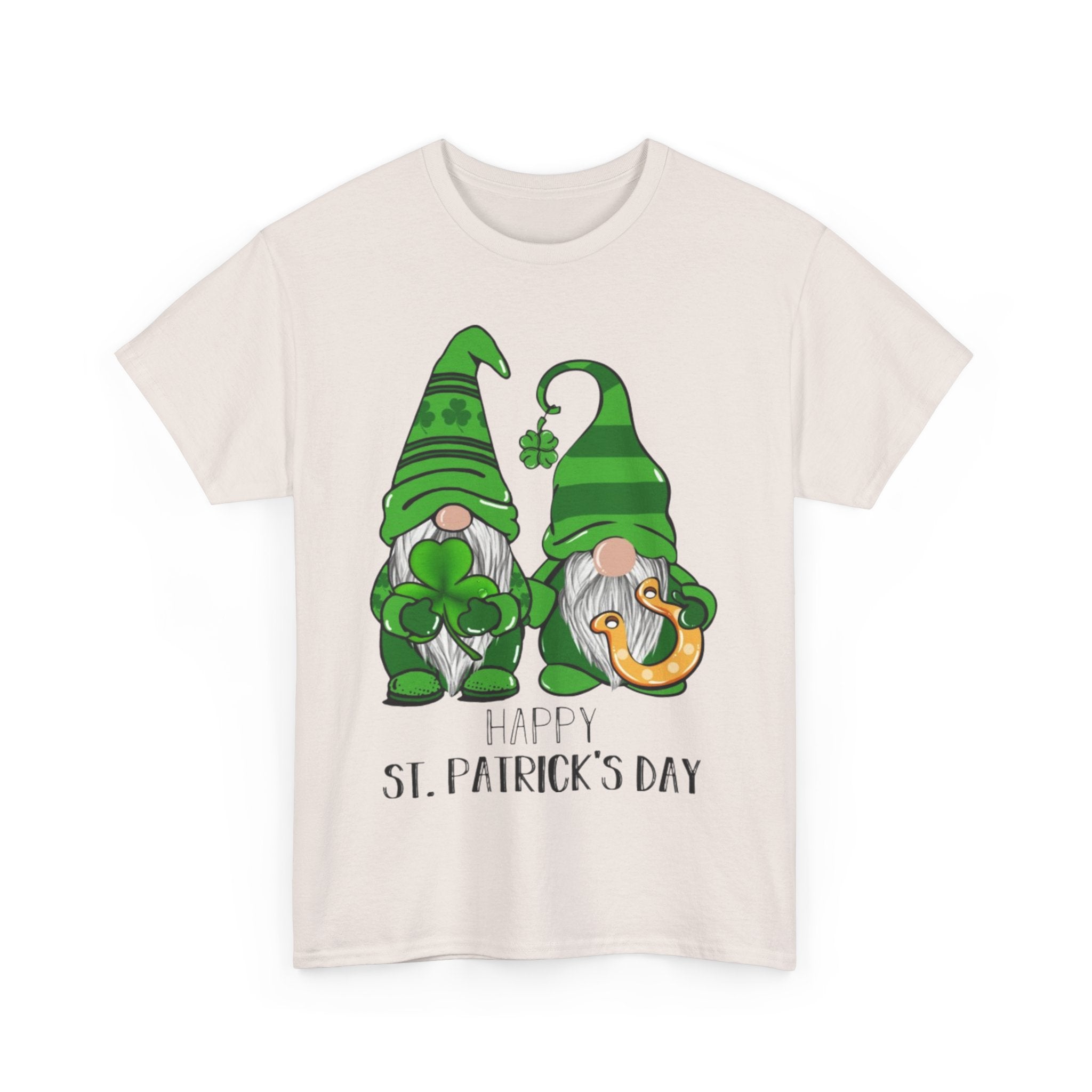 Happy St. Patrick's Day Gnome Unisex Heavy Cotton T-Shirt