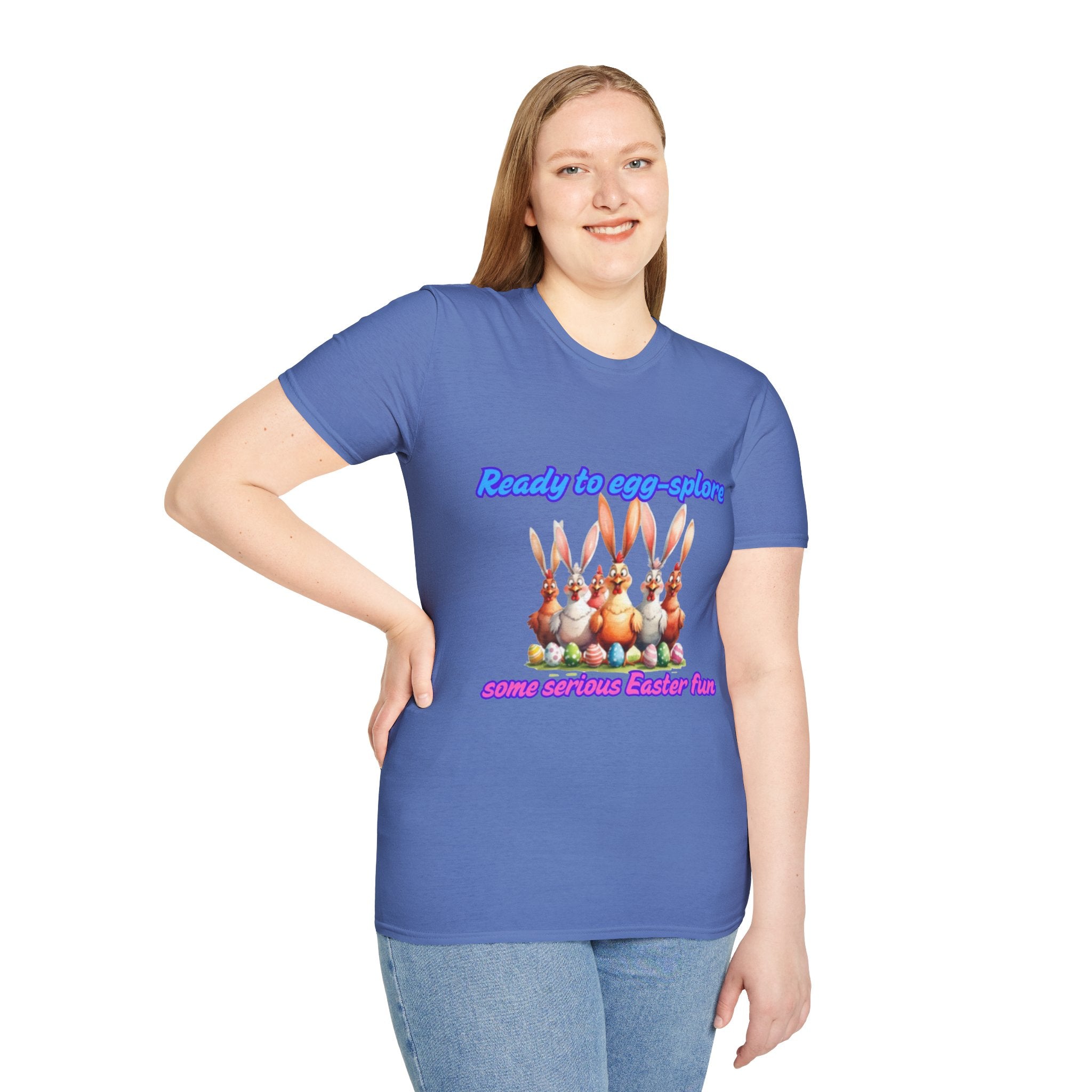 Ready To Egg-splore Some Serious Easter Fun Unisex Softstyle T-Shirt