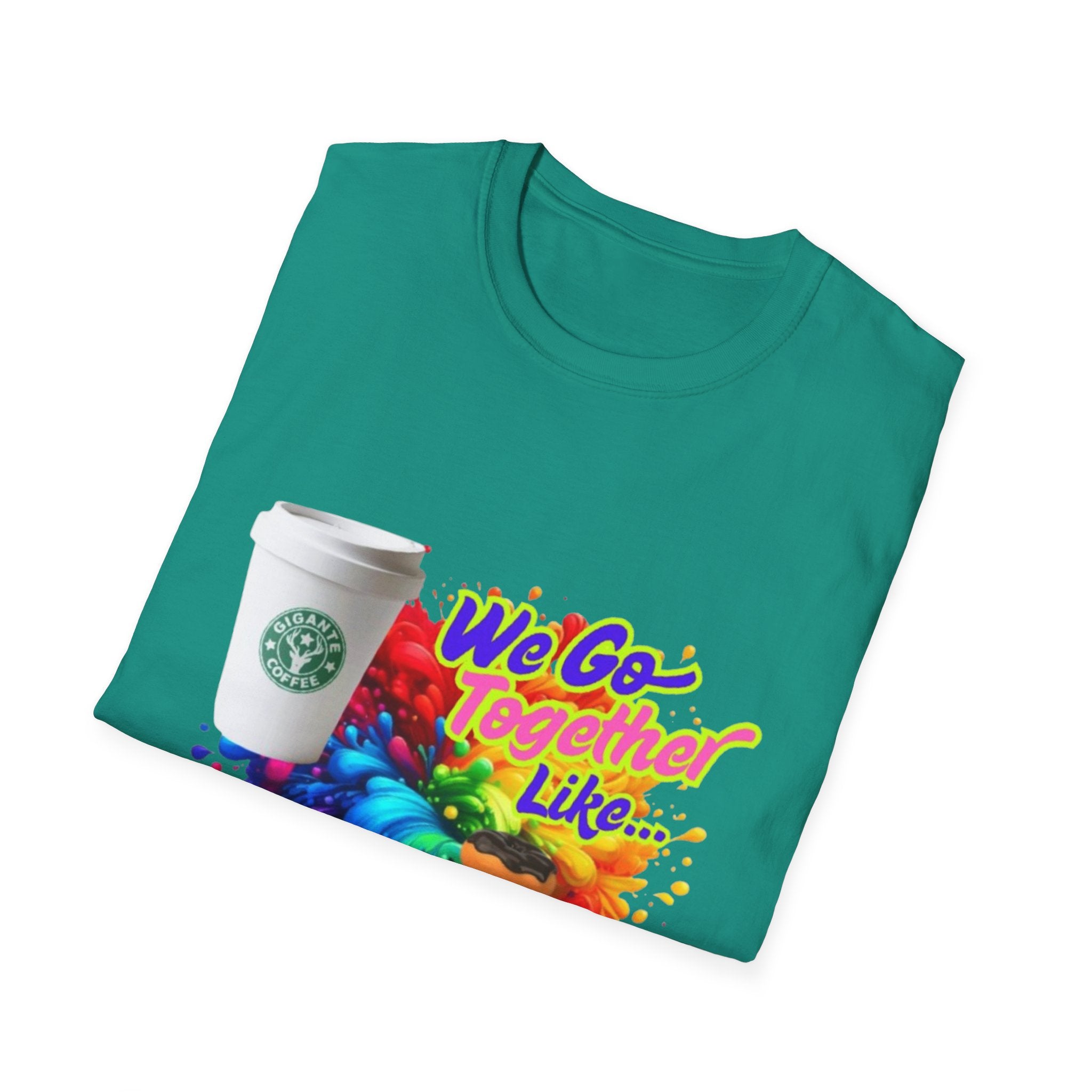 We Go Together Like Coffee & Donuts Unisex Softstyle T-Shirt