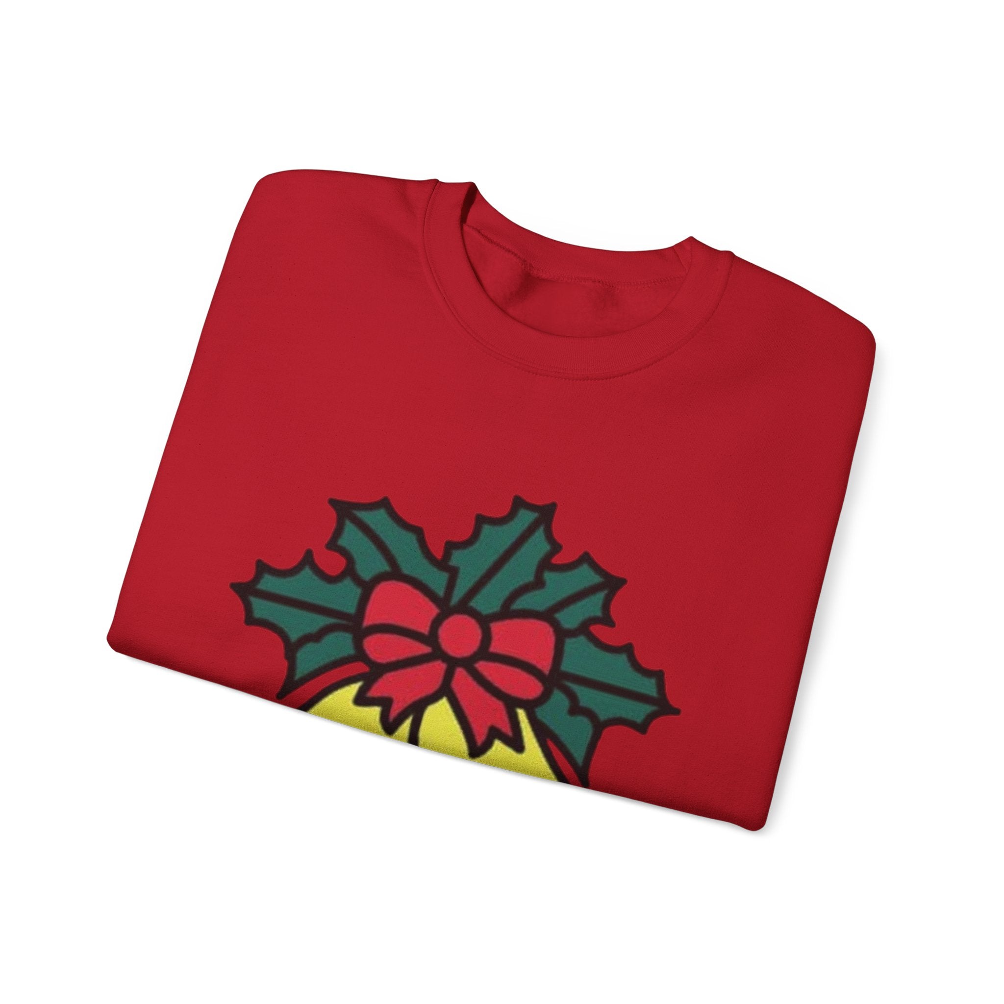 Festive Holiday Bells & Holly Unisex Heavy Blend™ Crewneck Sweatshirt