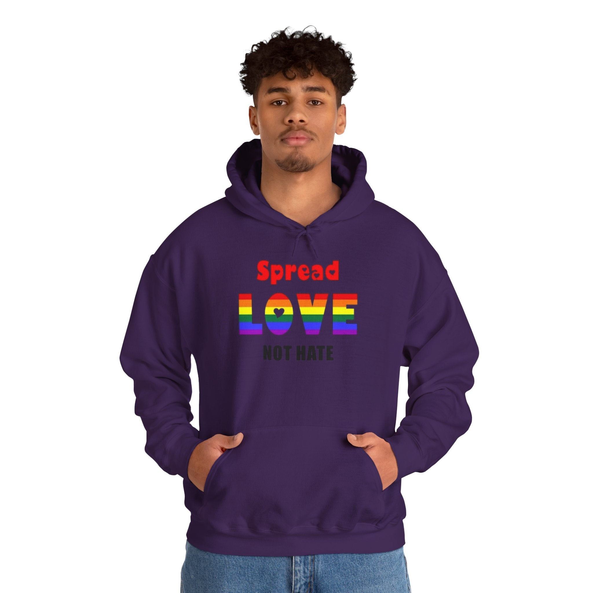 Spread Love Not Hate Unisex Hoodie