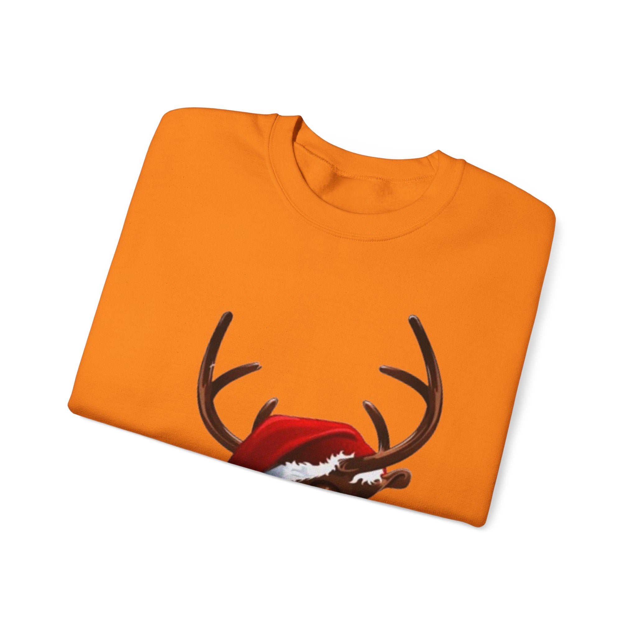 Festive Reindeer Unisex Heavy Blend™ Crewneck Sweatshirt