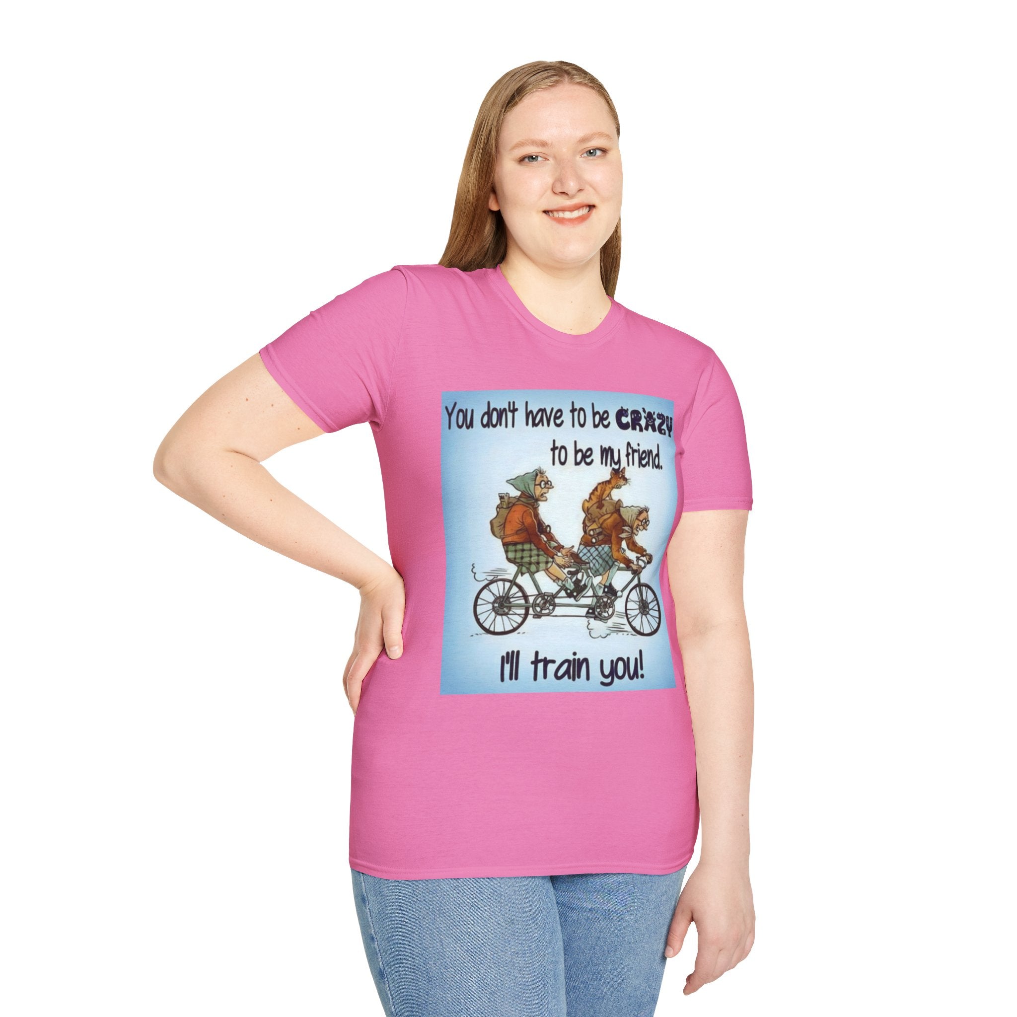You Don't Have to be CRAZY to be my Friend, I'll Train You! Unisex Softstyle T-Shirt