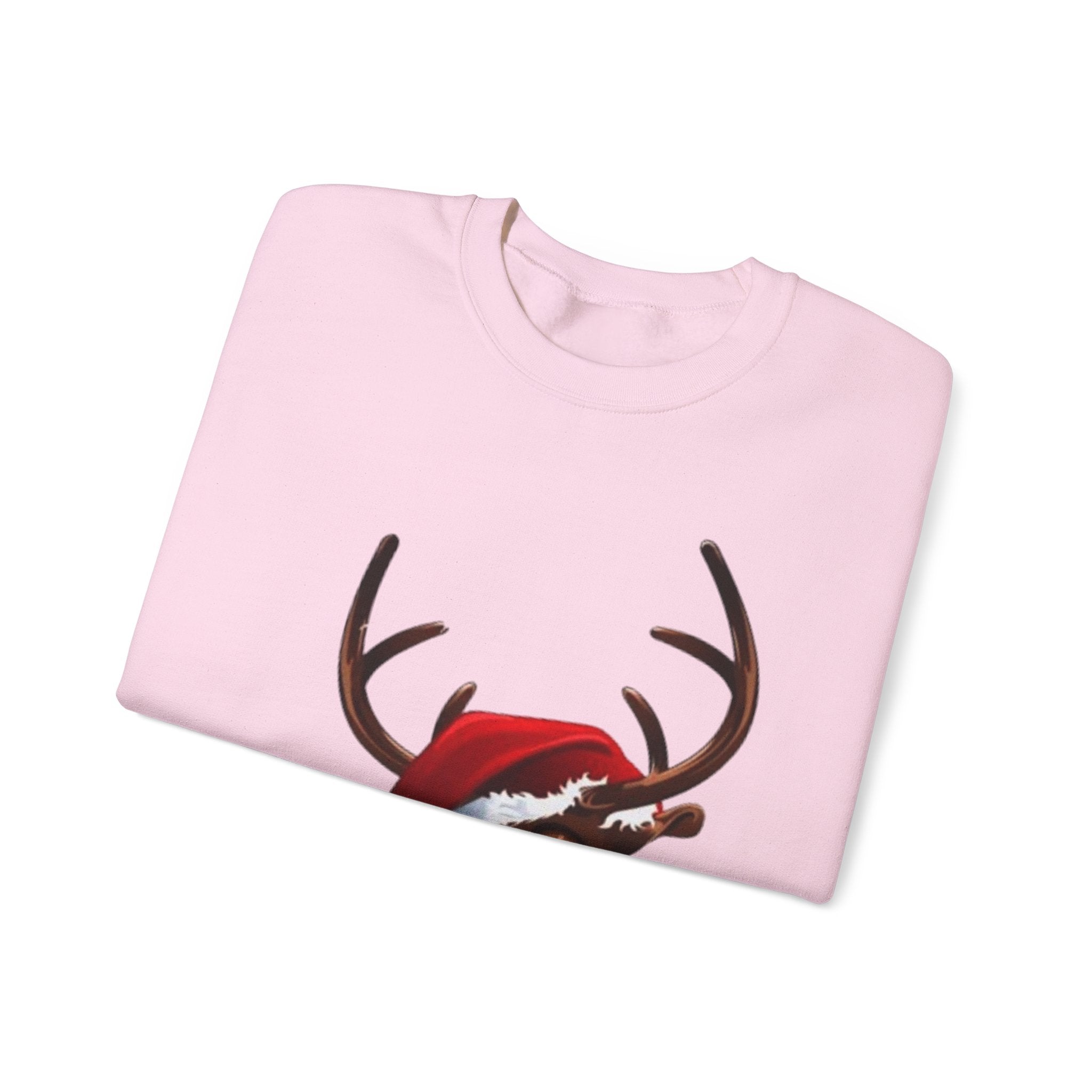 Festive Reindeer Unisex Heavy Blend™ Crewneck Sweatshirt