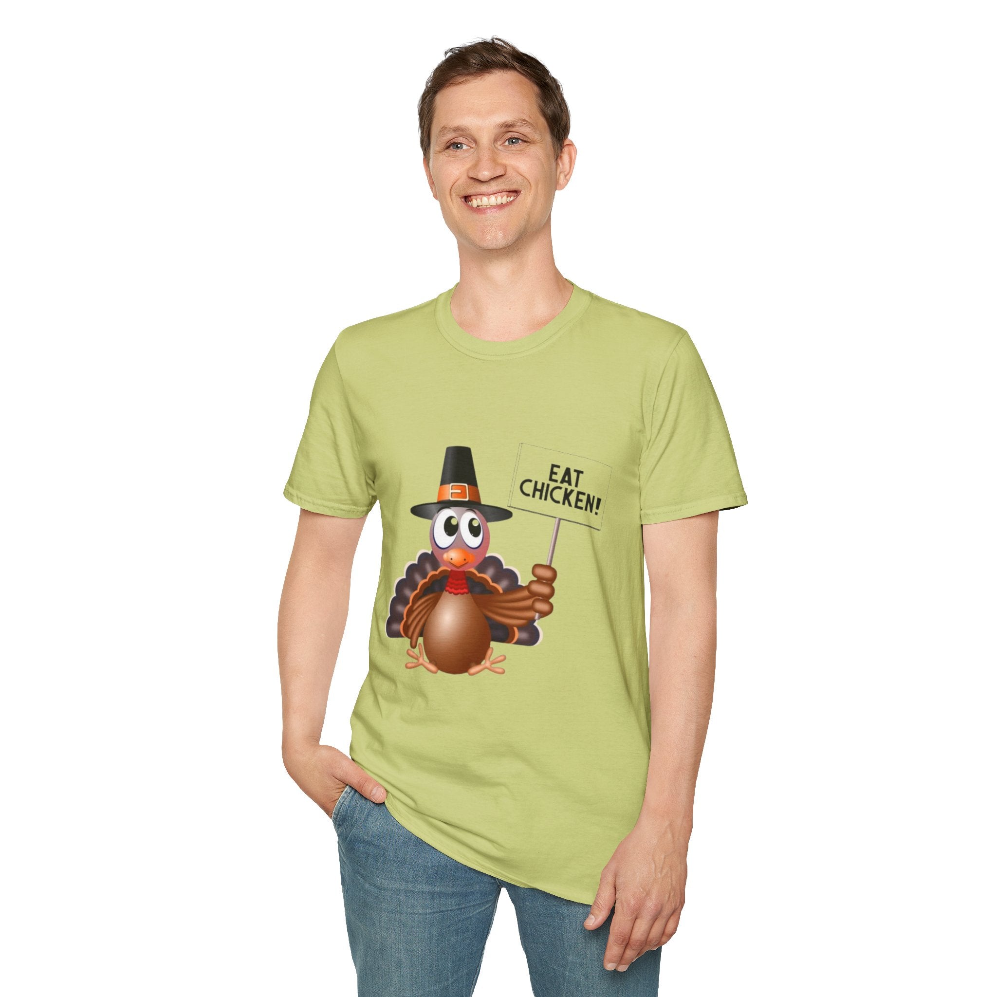 Eat Chicken Unisex Softstyle T-Shirt