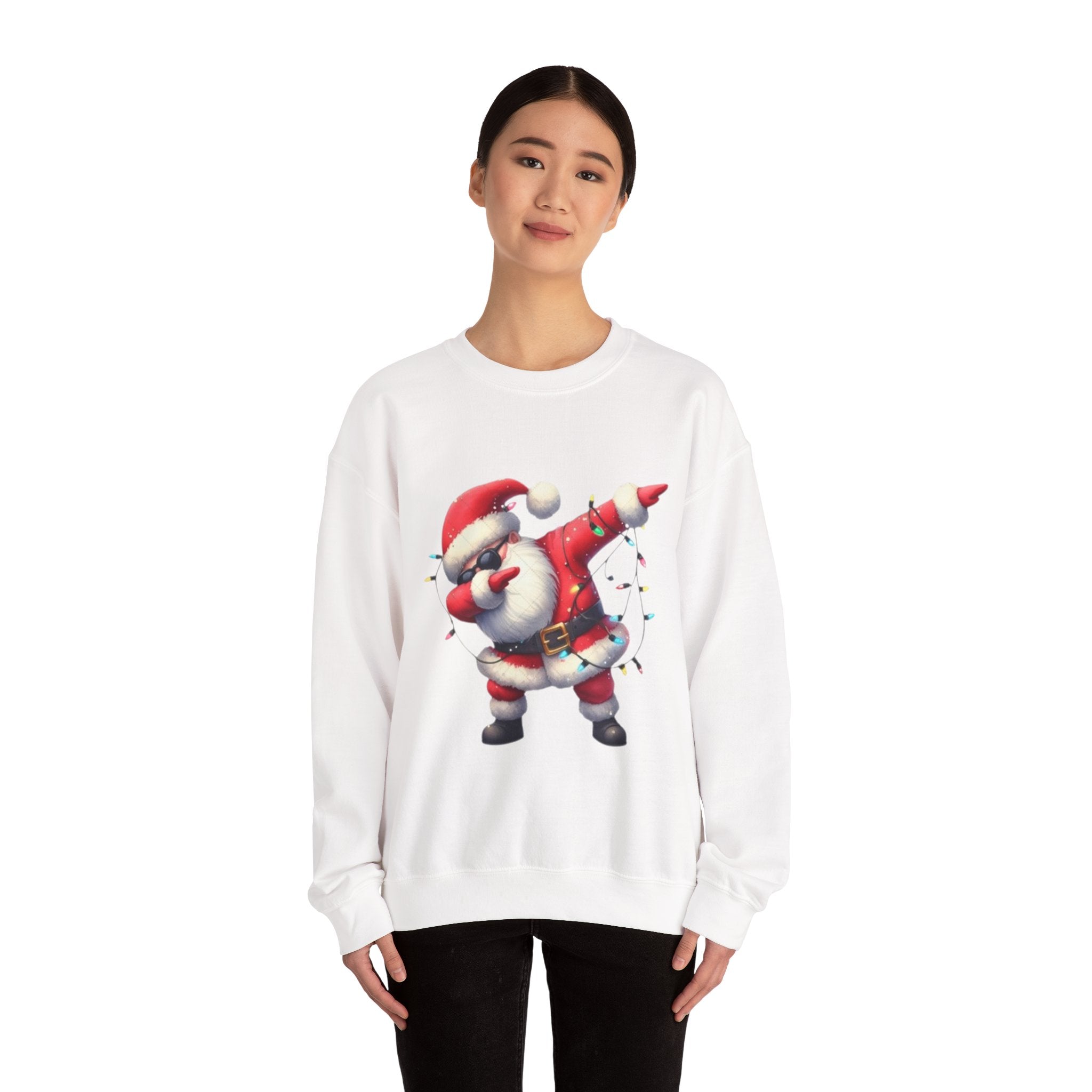 Santa Dabbing Unisex Heavy Blend™ Crewneck Sweatshirt