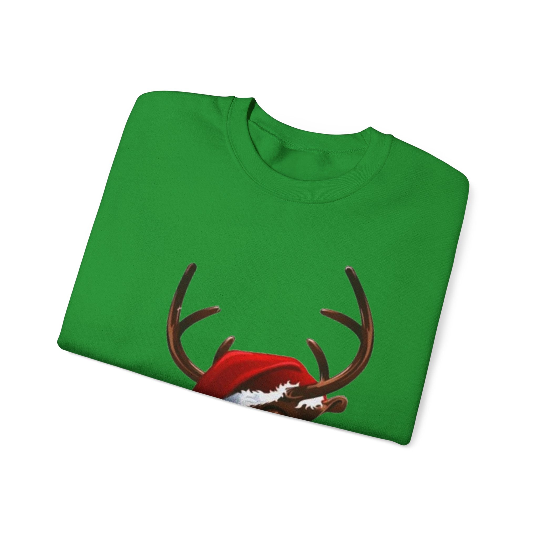 Festive Reindeer Unisex Heavy Blend™ Crewneck Sweatshirt