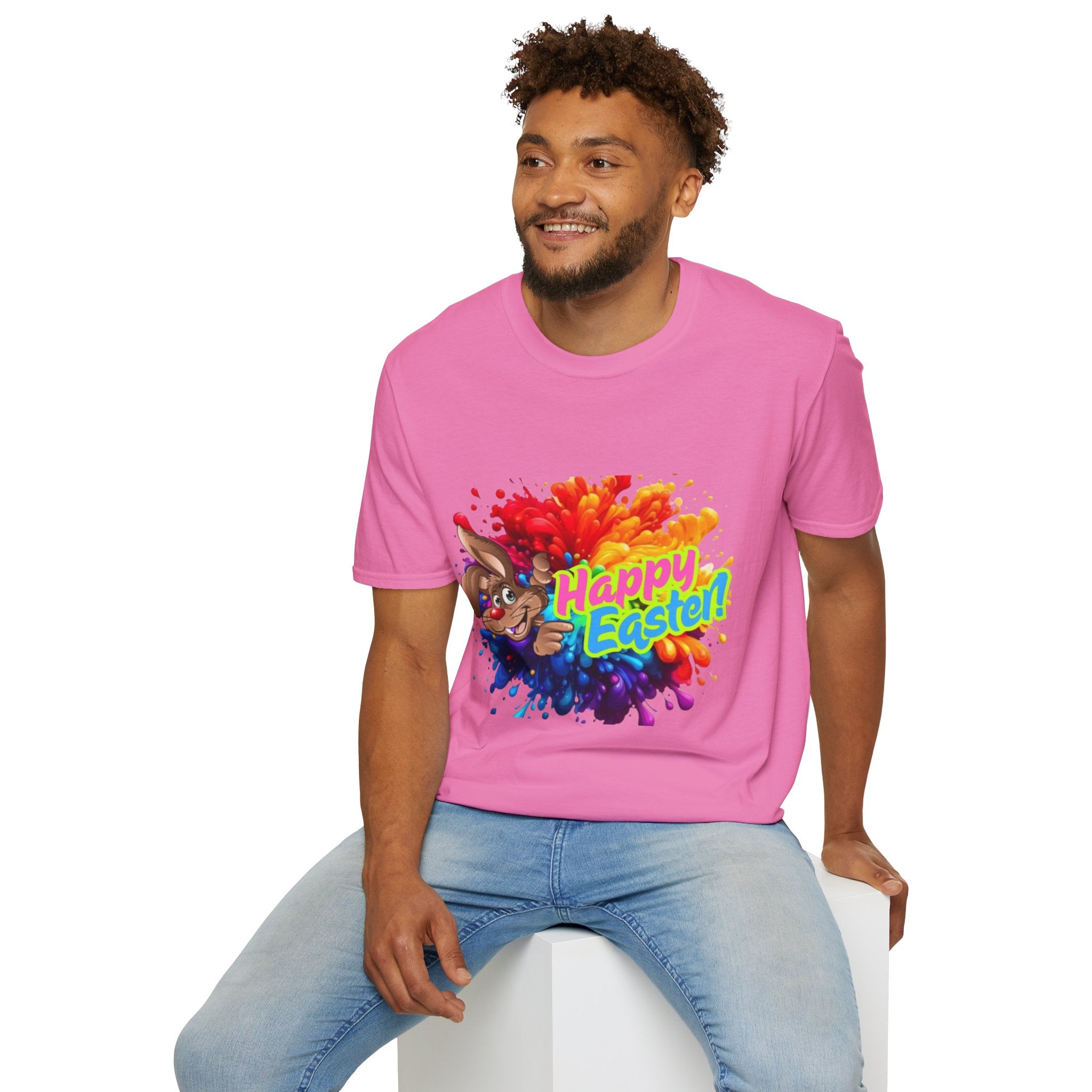 Happy Easter Bunny Unisex Softstyle T-Shirt