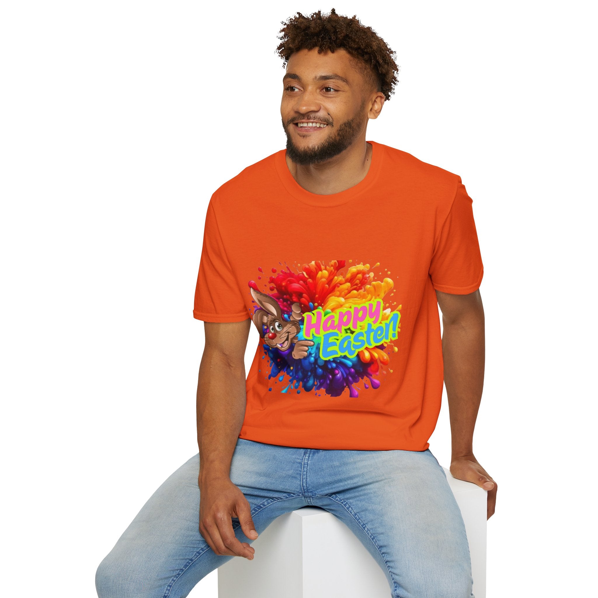 Happy Easter Bunny Unisex Softstyle T-Shirt