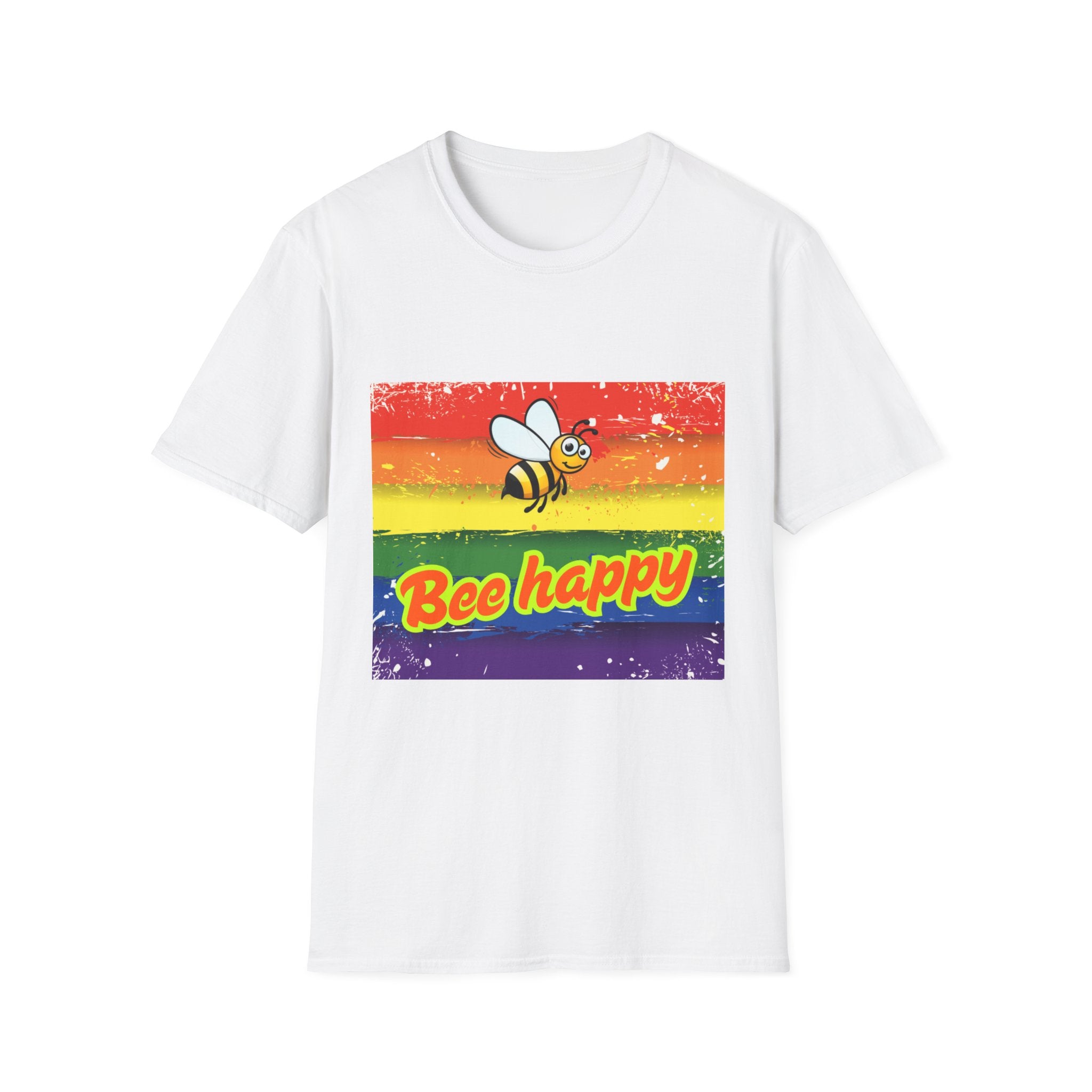 Bee Happy Unisex Softstyle T-Shirt