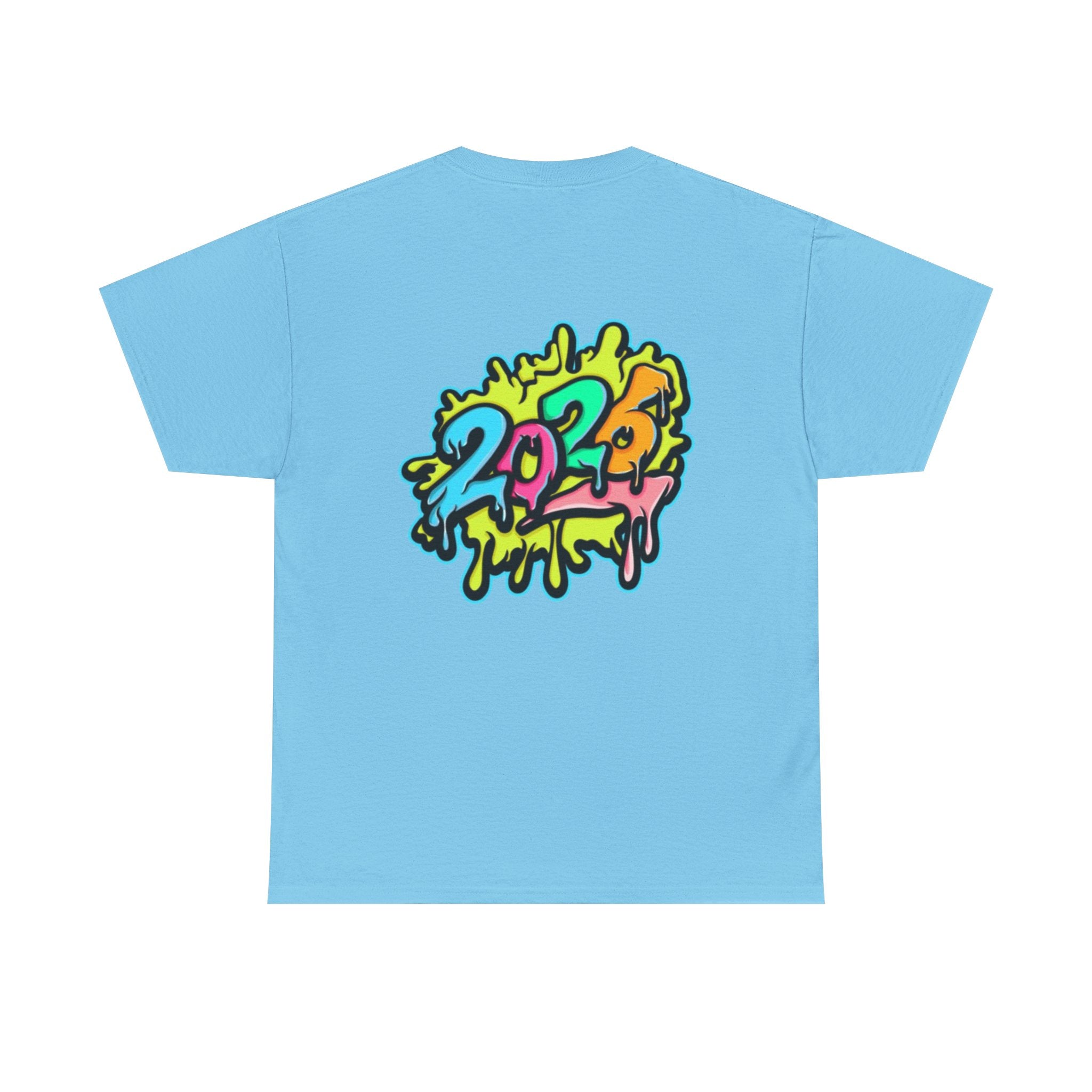 2026 Happy New Year DOUBLE SIDED Unisex Heavy Cotton T-Shirt