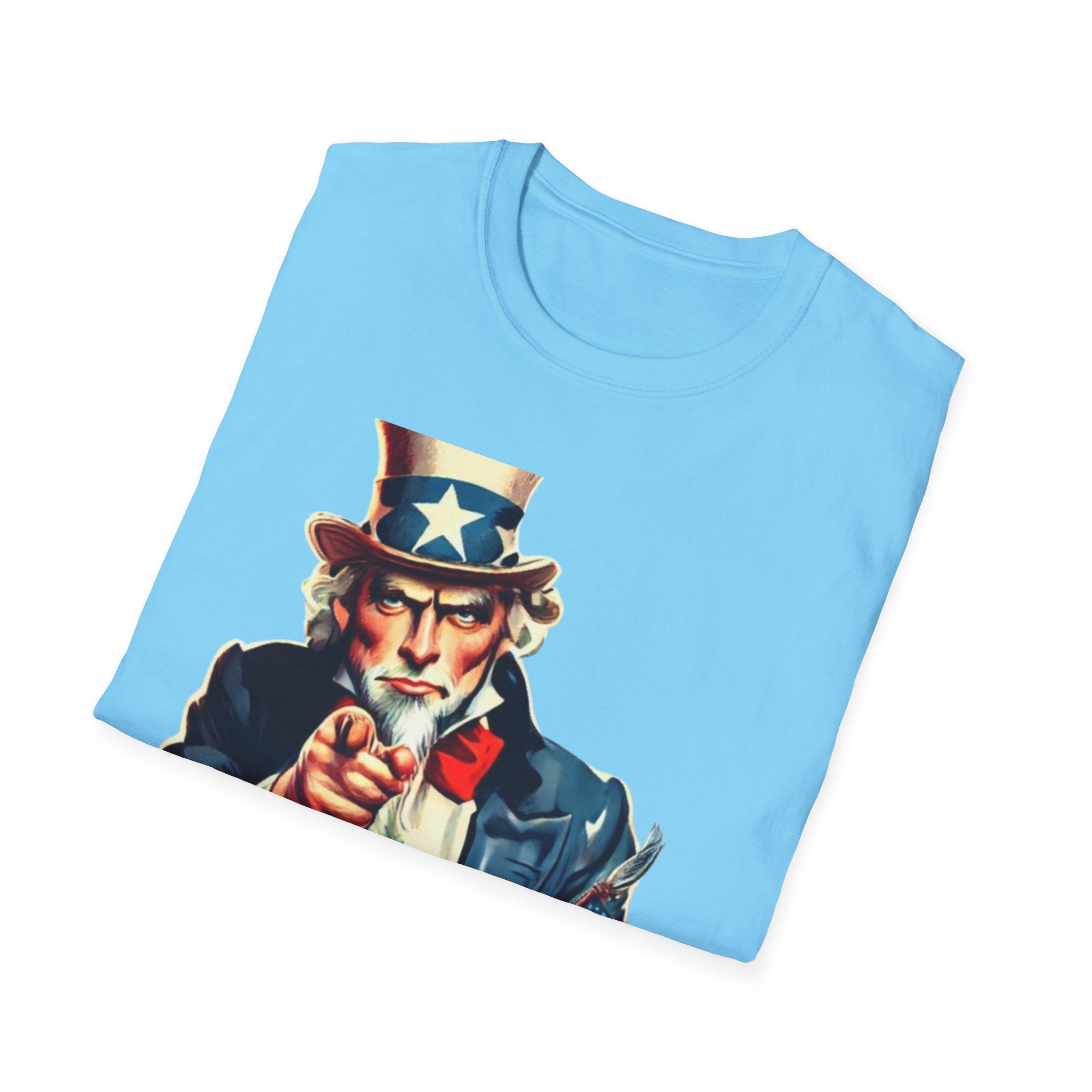 Patriotic Uncle Sam Unisex Softstyle  T-Shirt