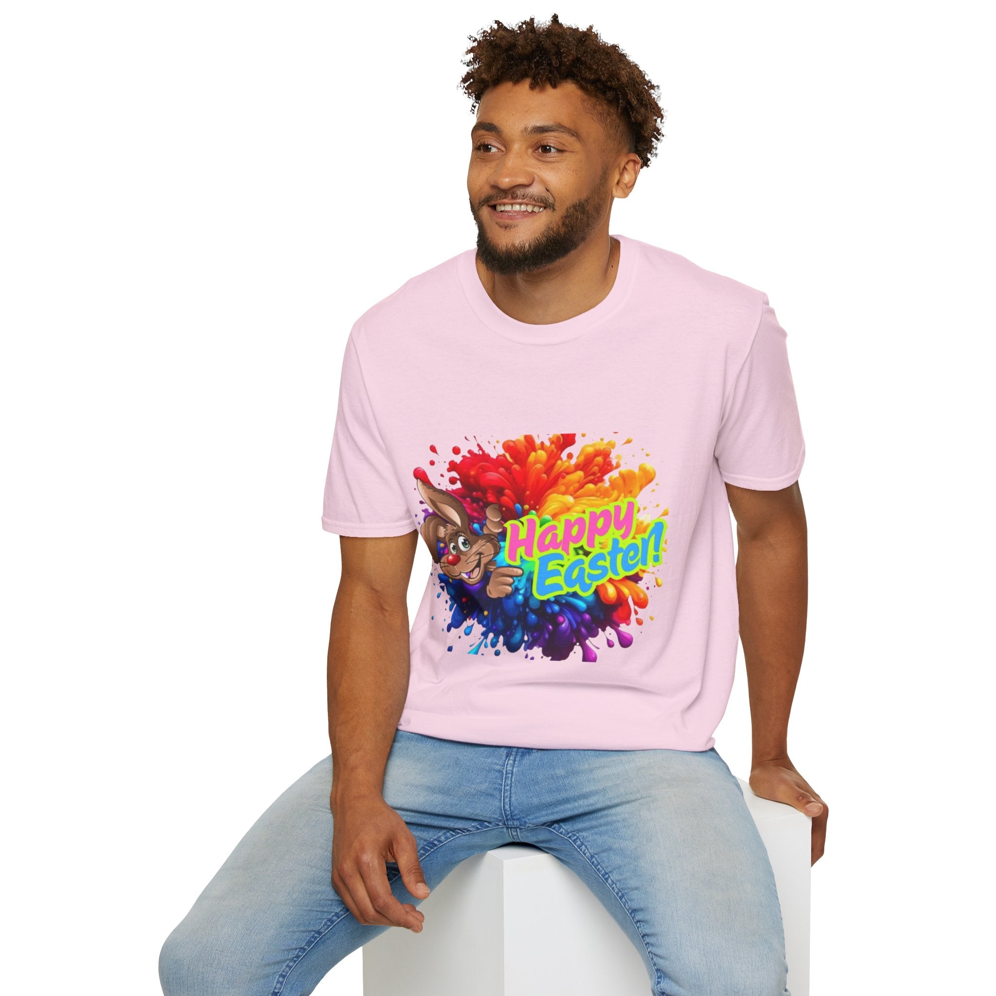Happy Easter Bunny Unisex Softstyle T-Shirt