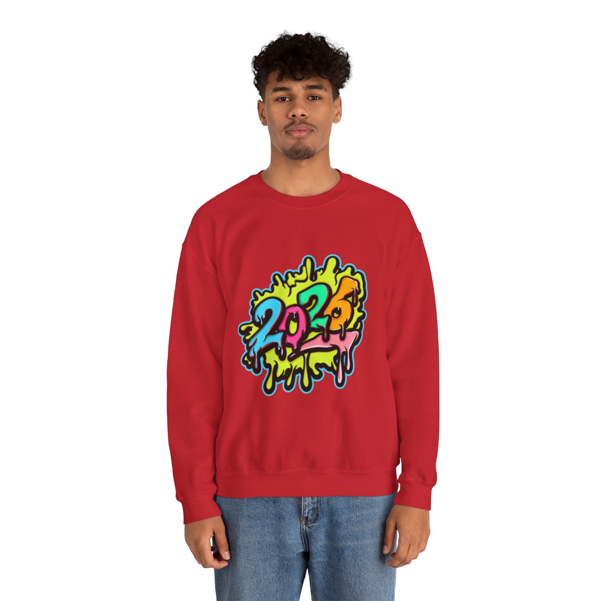 2026 Colorful Drip Design Unisex Sweatshirt