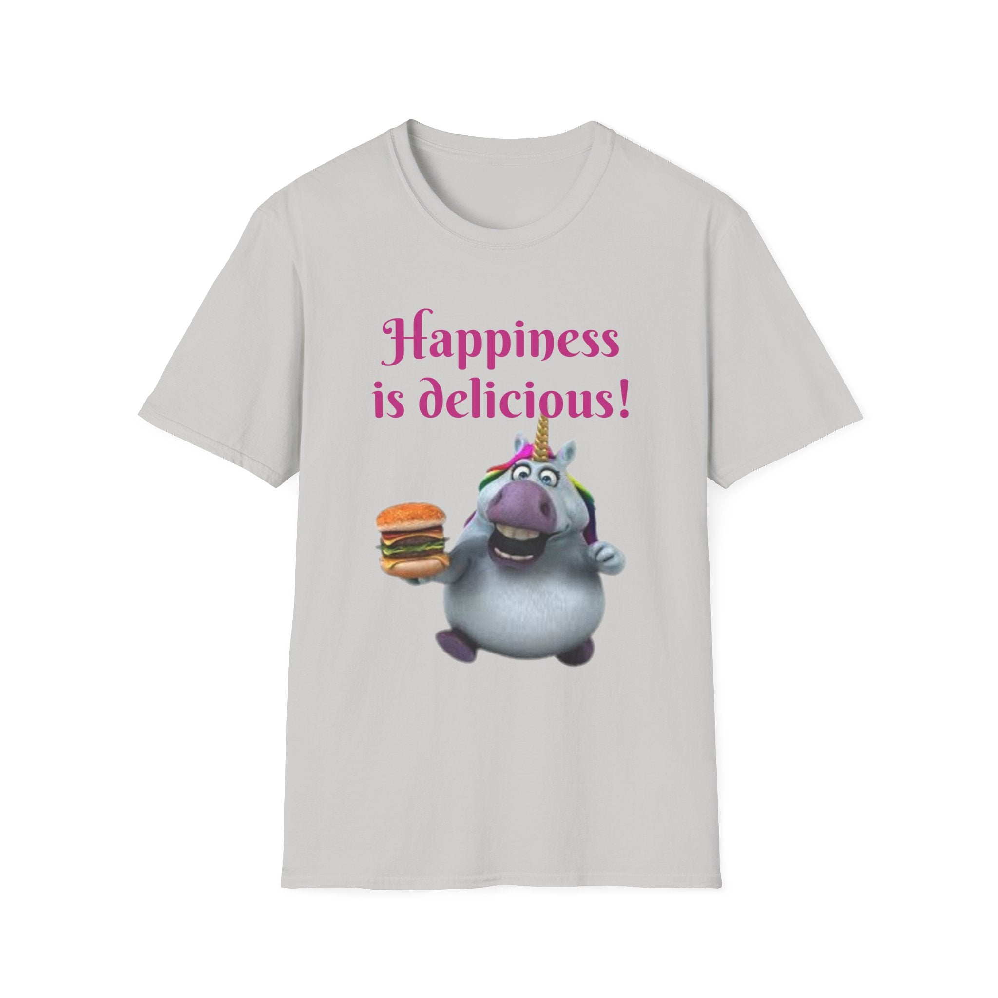 Happiness Is Delicious Unicorn Unisex Softstyle T-Shirt