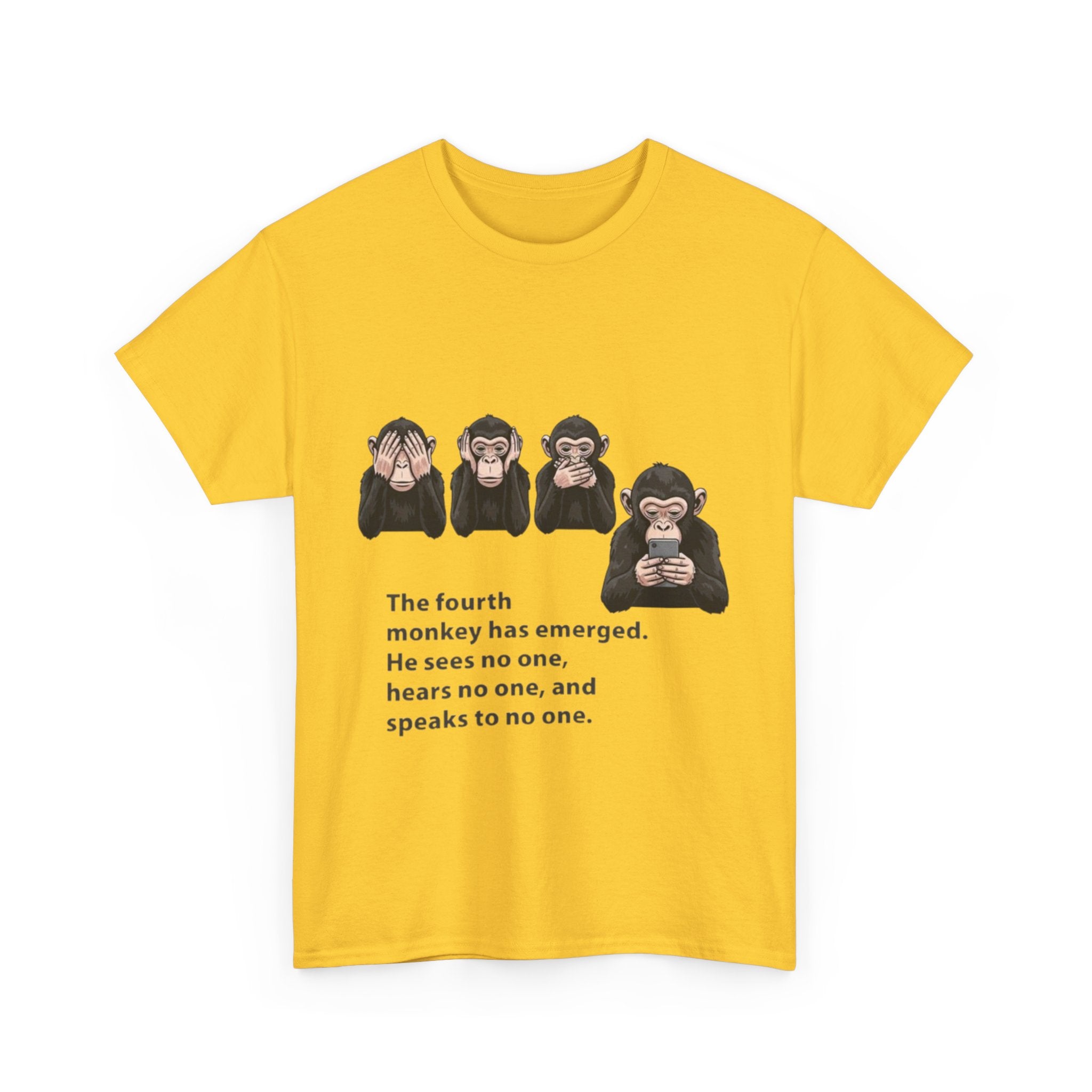 Four Monkeys Unisex Heavy Cotton T-Shirt