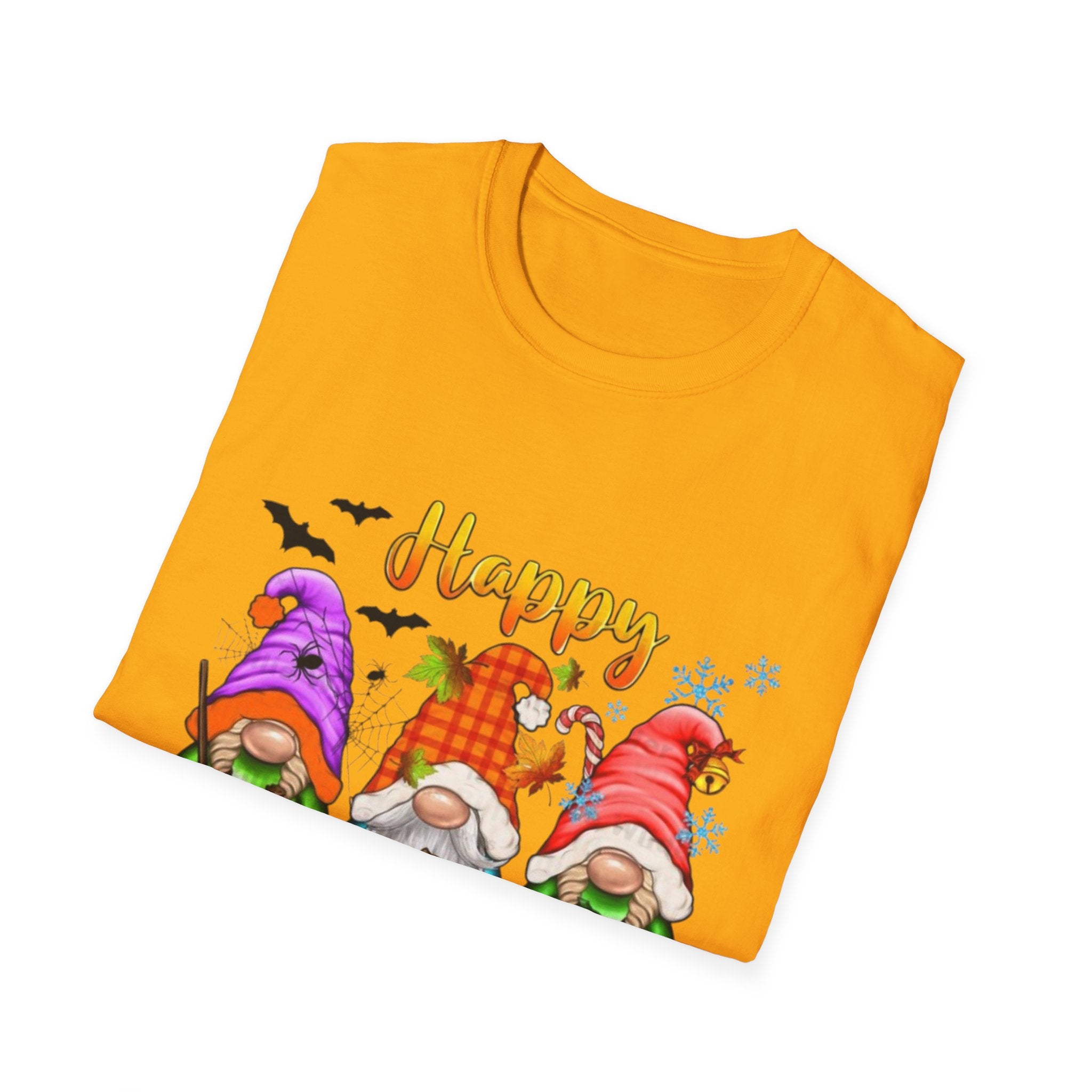 Happy Hallothanksmas Gnome Unisex Softstyle T-Shirt