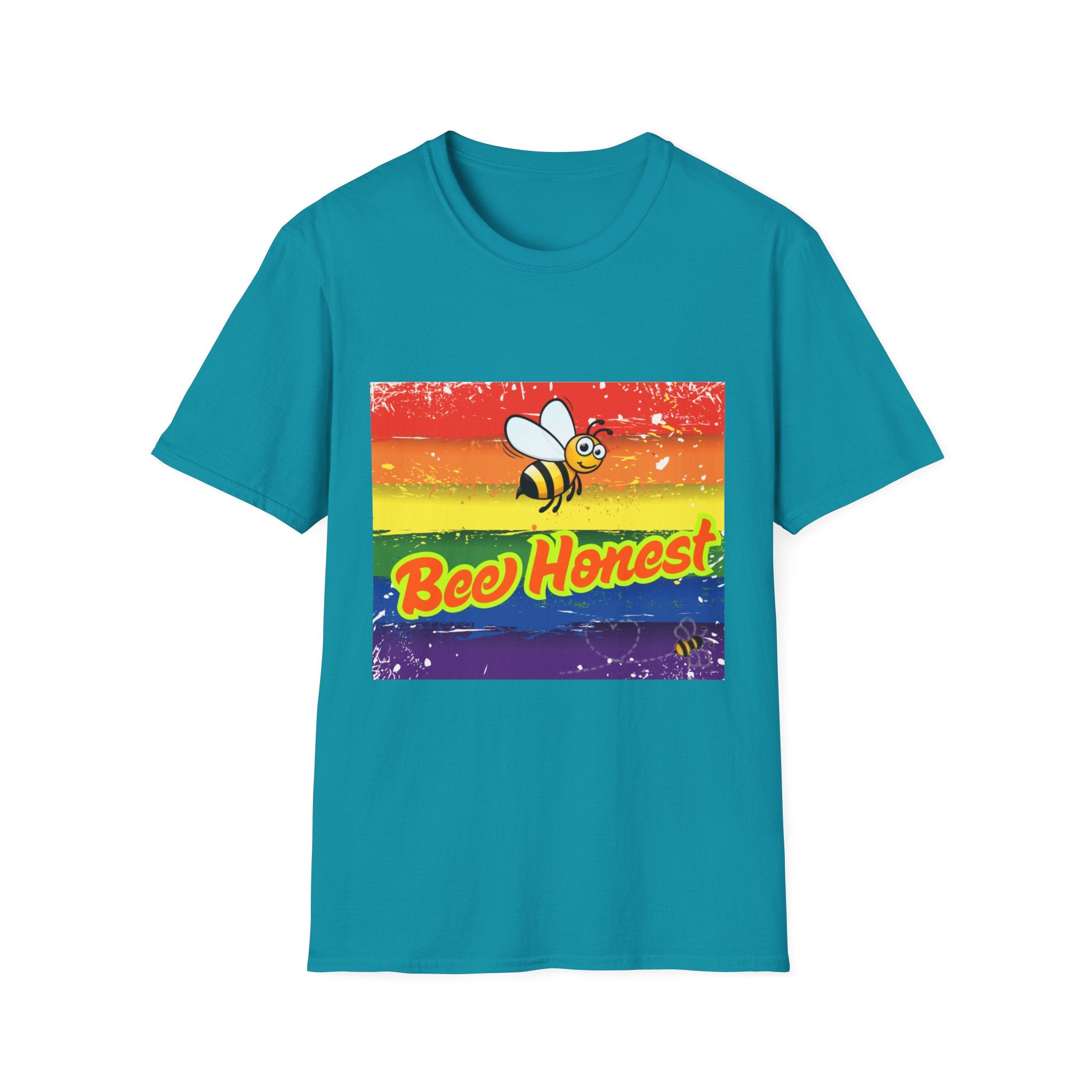 Bee Honest Rainbow Unisex Softstyle T-Shirt