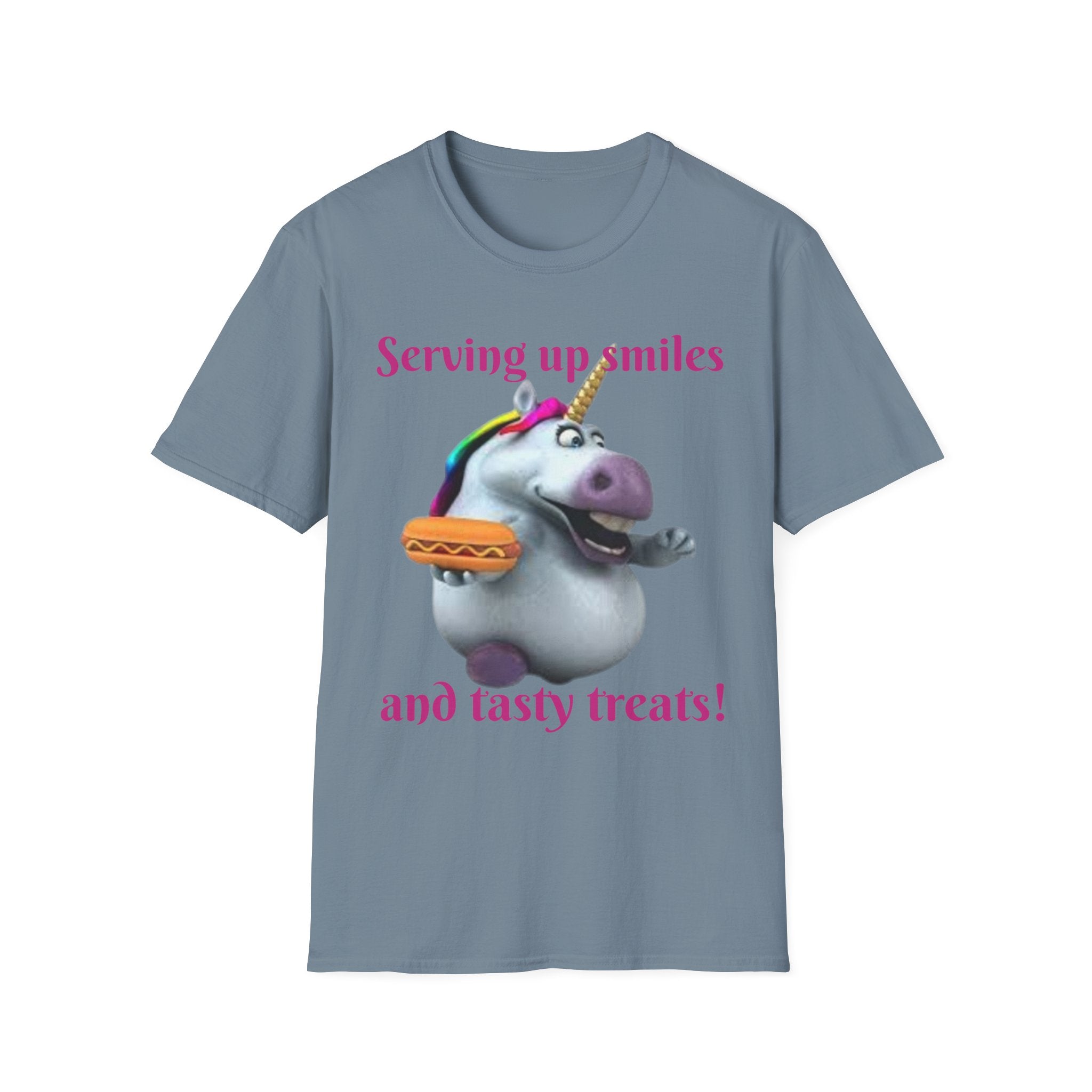 Serving Up Smiles And Tasty Treats Unicorn Unisex Softstyle T-Shirt
