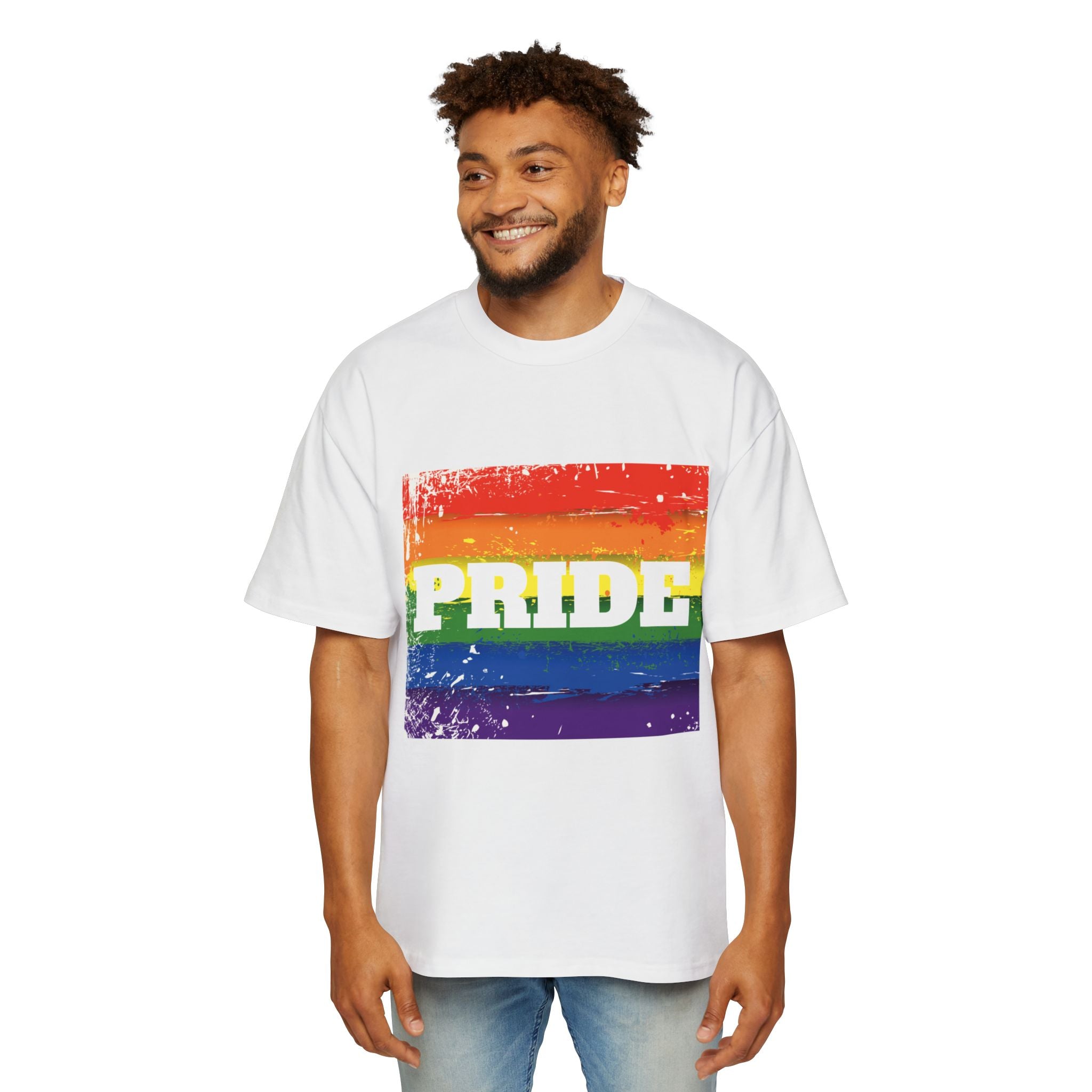 Pride Rainbow Heavy Oversized Unisex T-Shirt