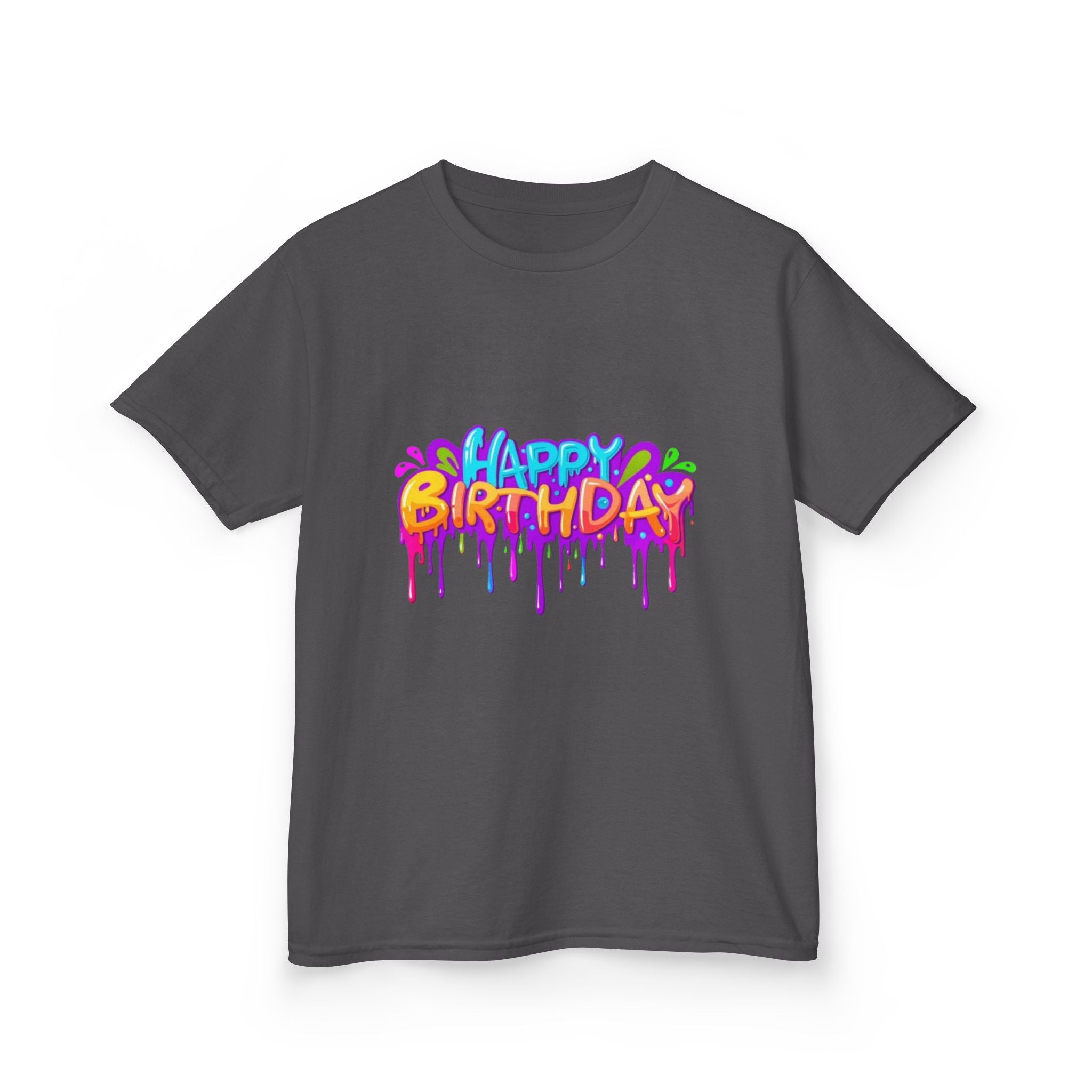 Happy Birthday Kids Heavy Cotton™ Short Sleeve T-Shirt Personalize It!
