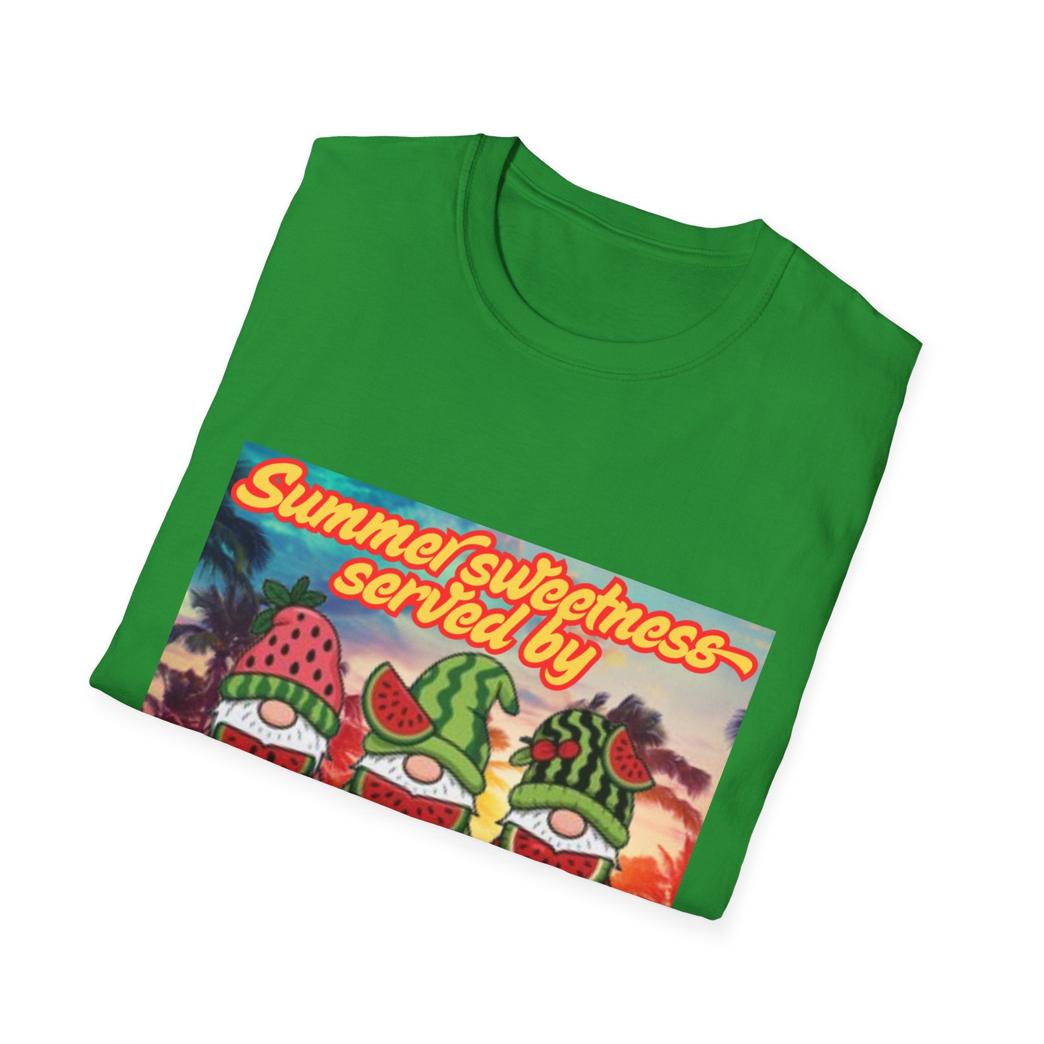 Summer Sweetness Served By Fruity Gnomes Unisex Softstyle T-Shirt