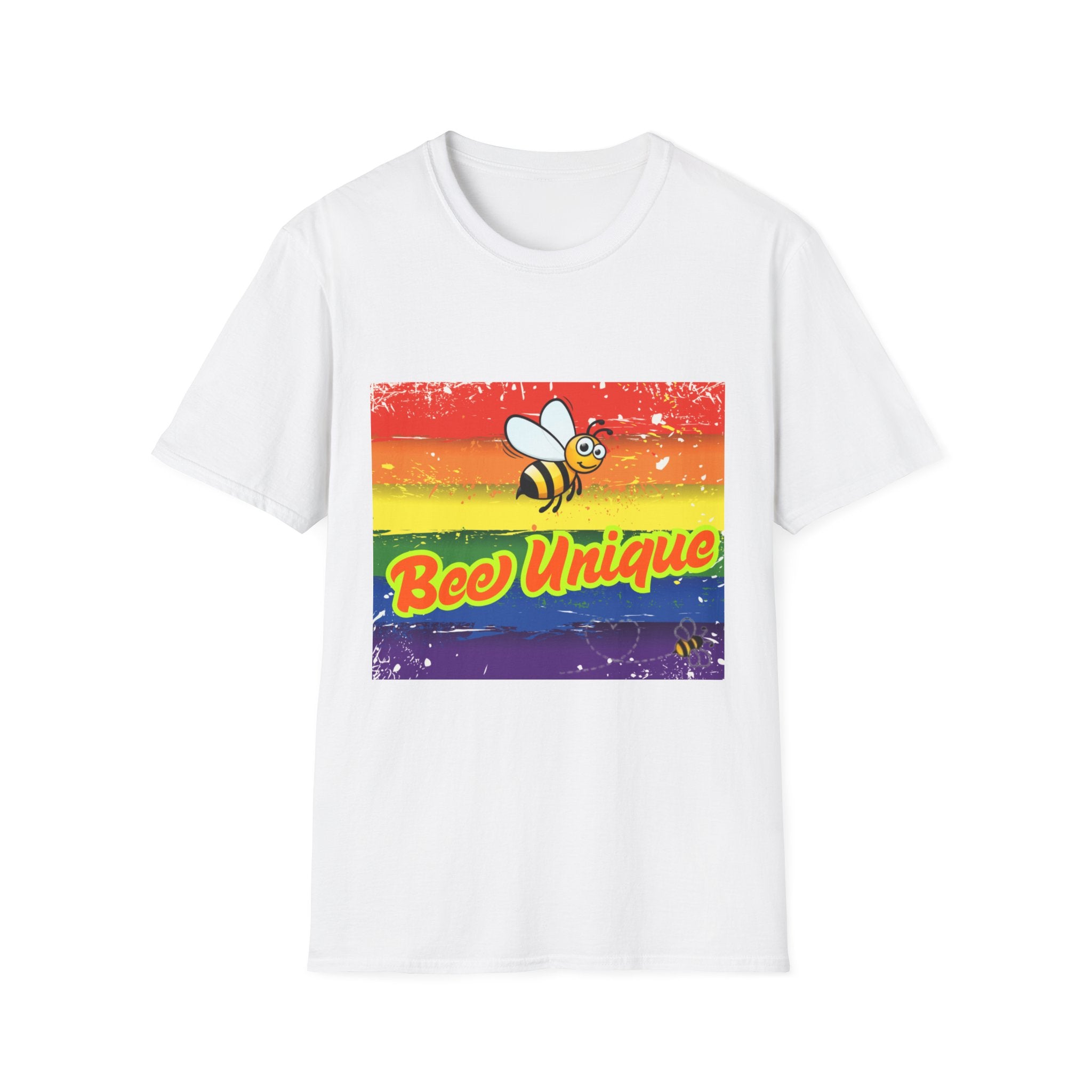 Bee Unique Rainbow Unisex Softstyle T-Shirt
