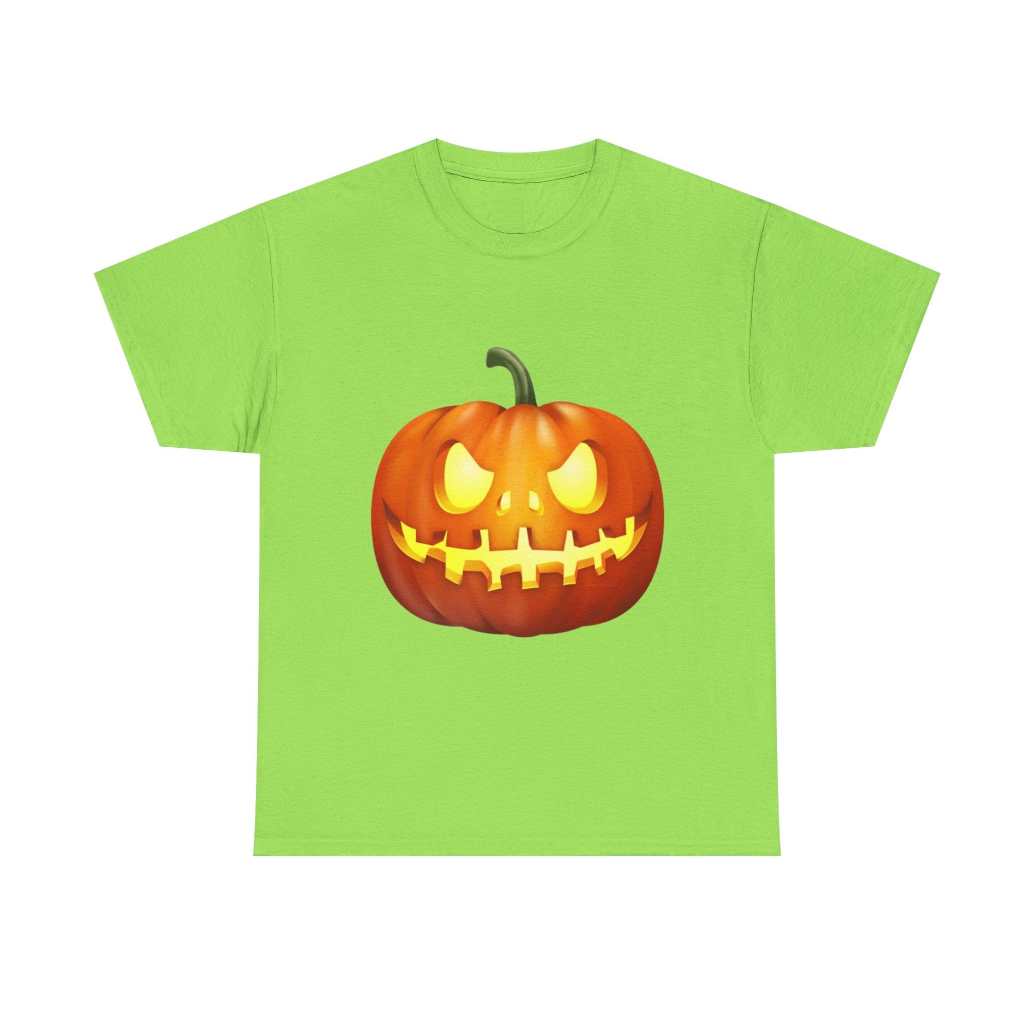 Halloween Pumpkin Unisex Heavy Cotton T-Shirt