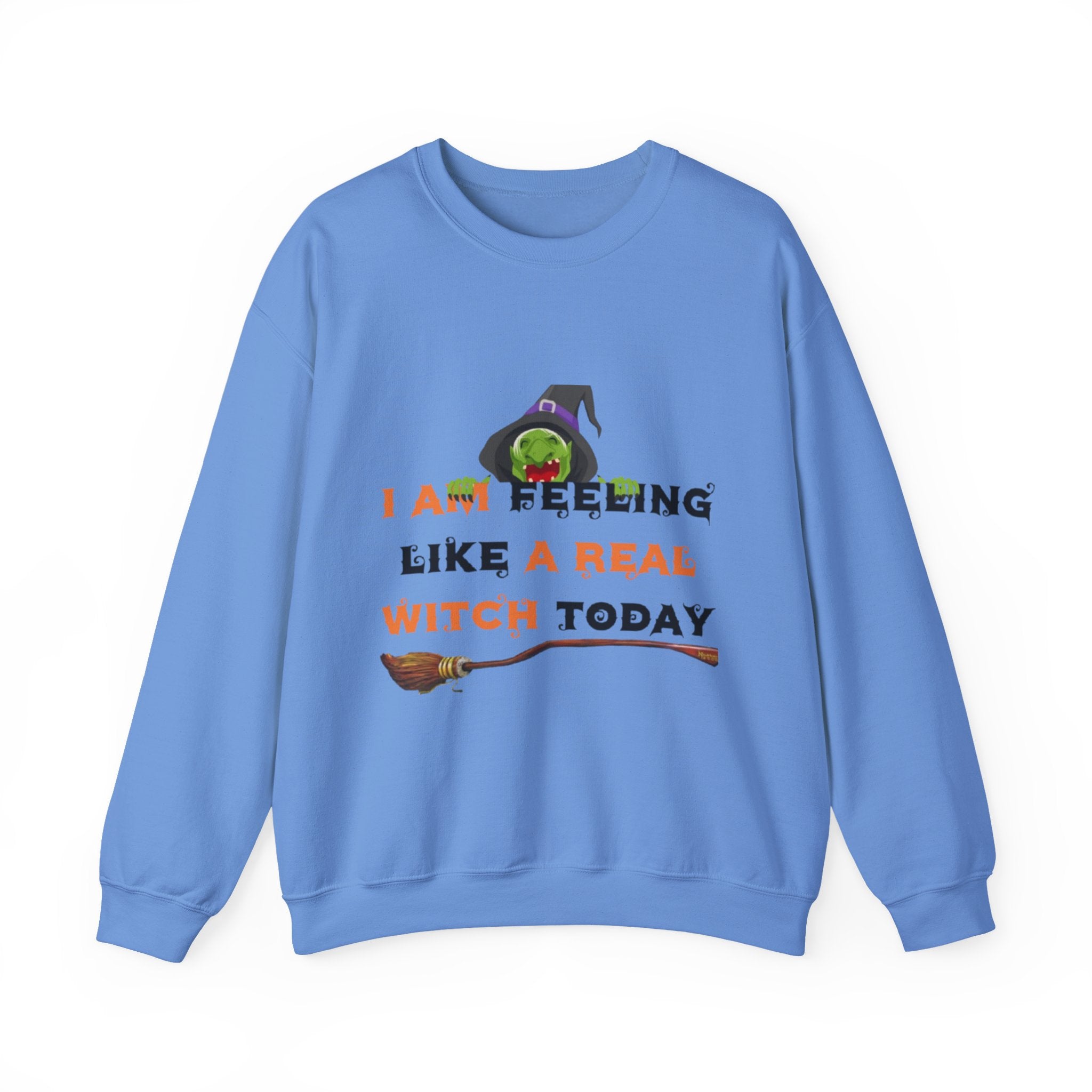 I Am Feeling Like A Real Witch Today Unisex Heavy Blend™ Crewneck Sweatshirt