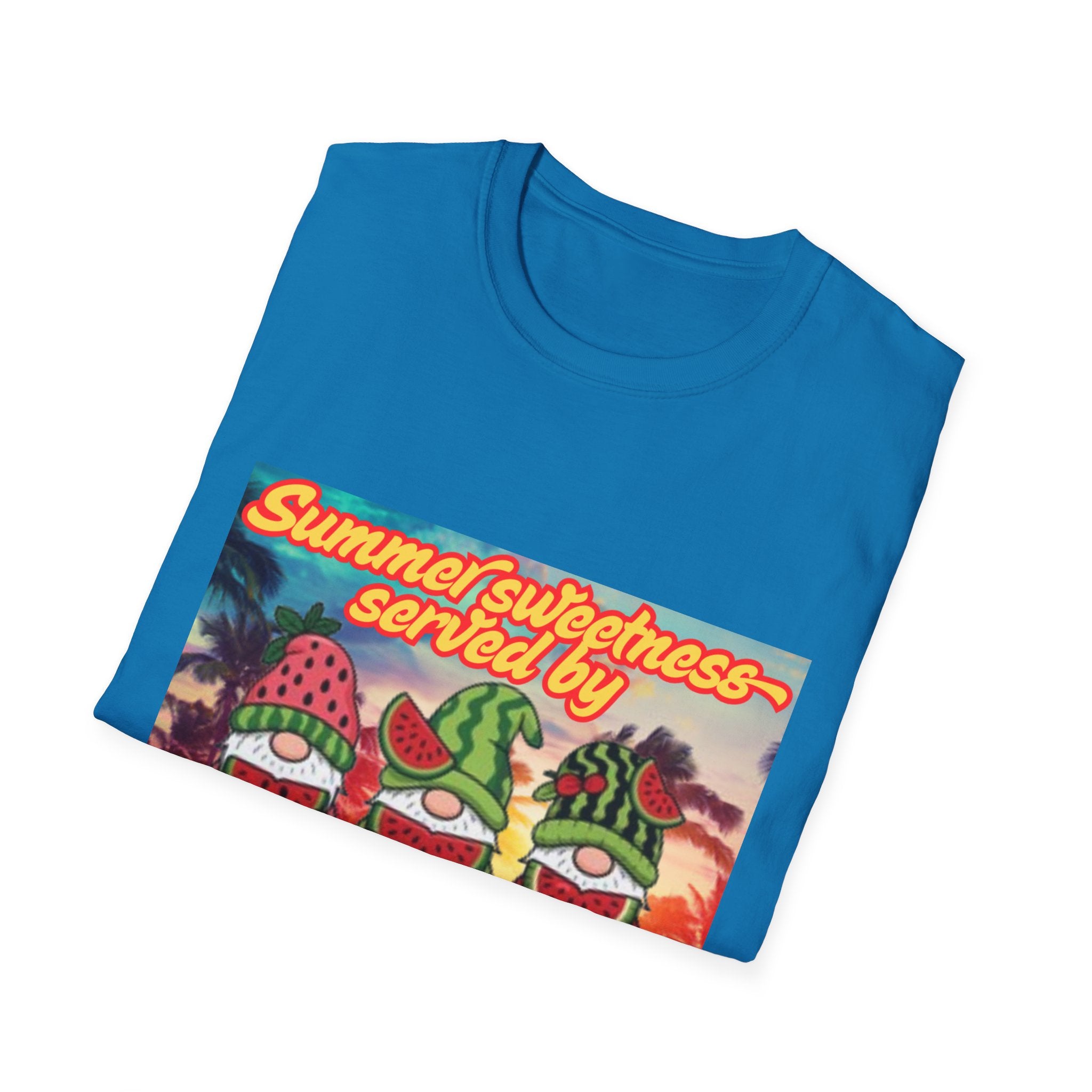 Summer Sweetness Served By Fruity Gnomes Unisex Softstyle T-Shirt