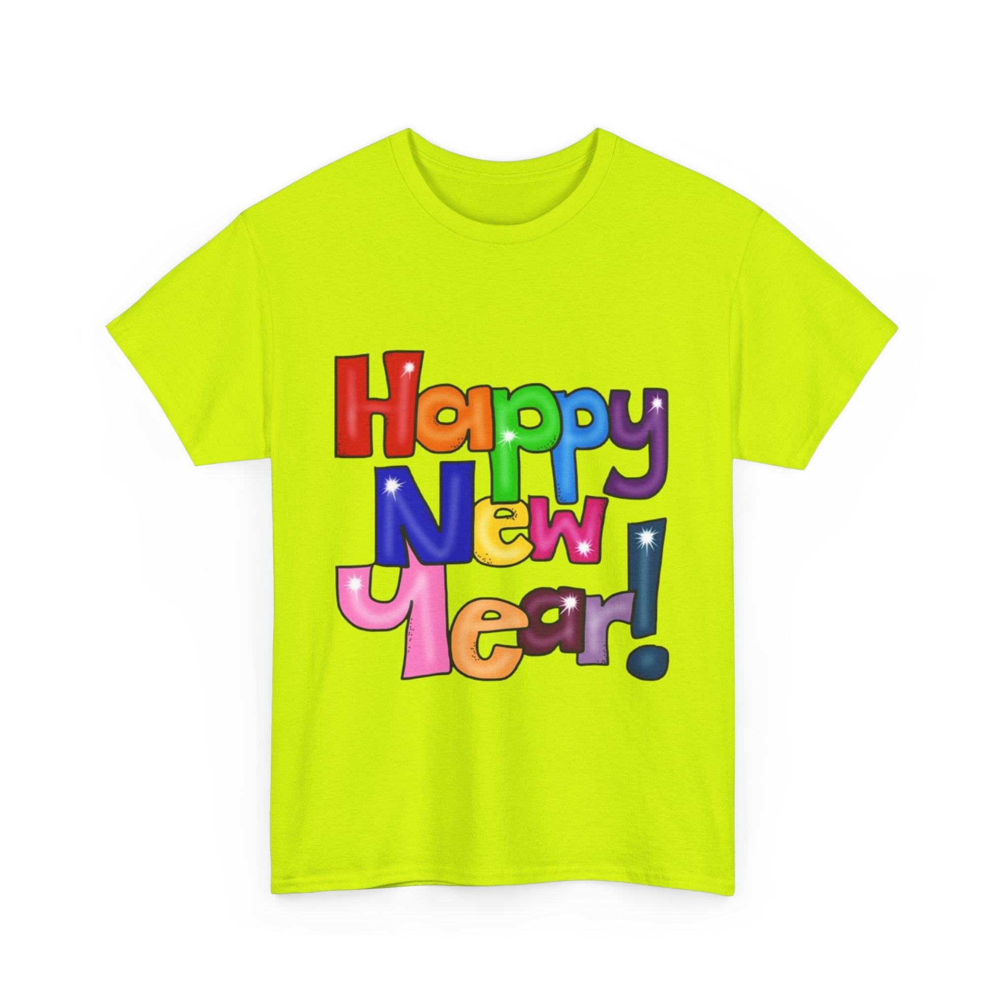 2026 Happy New Year DOUBLE SIDED Unisex Heavy Cotton T-Shirt