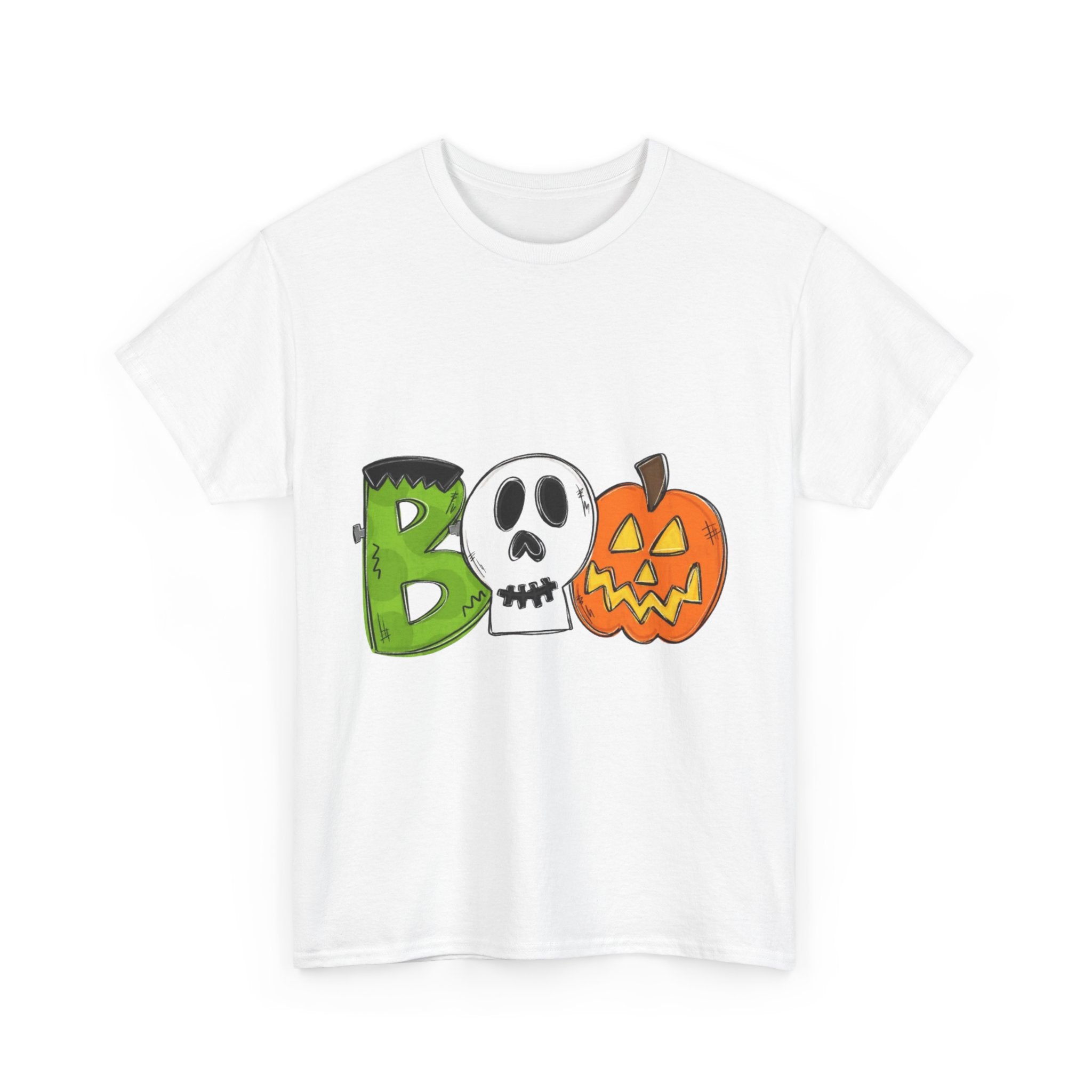 Halloween BOO Unisex Heavy Cotton T-Shirt