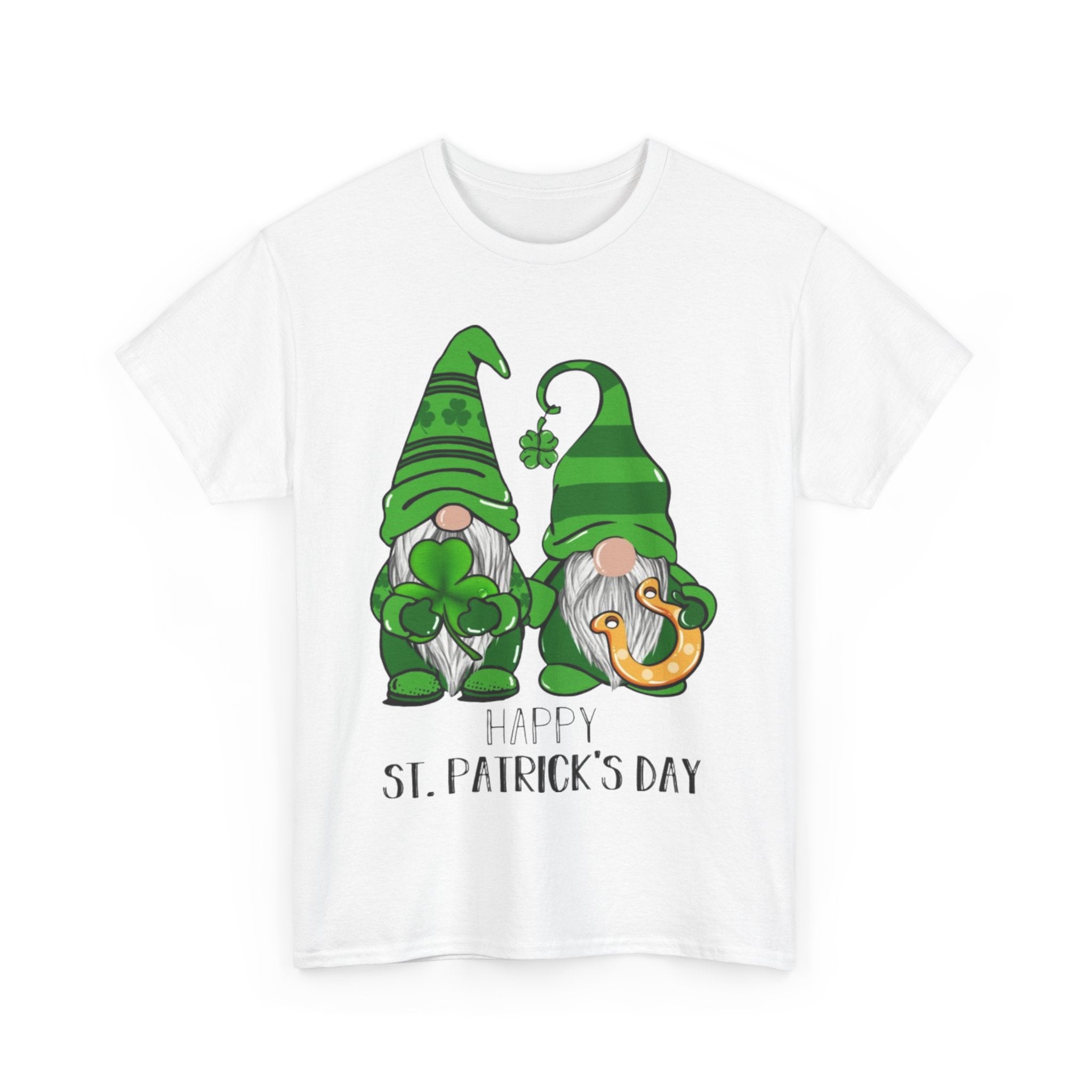 Happy St. Patrick's Day Gnome Unisex Heavy Cotton T-Shirt