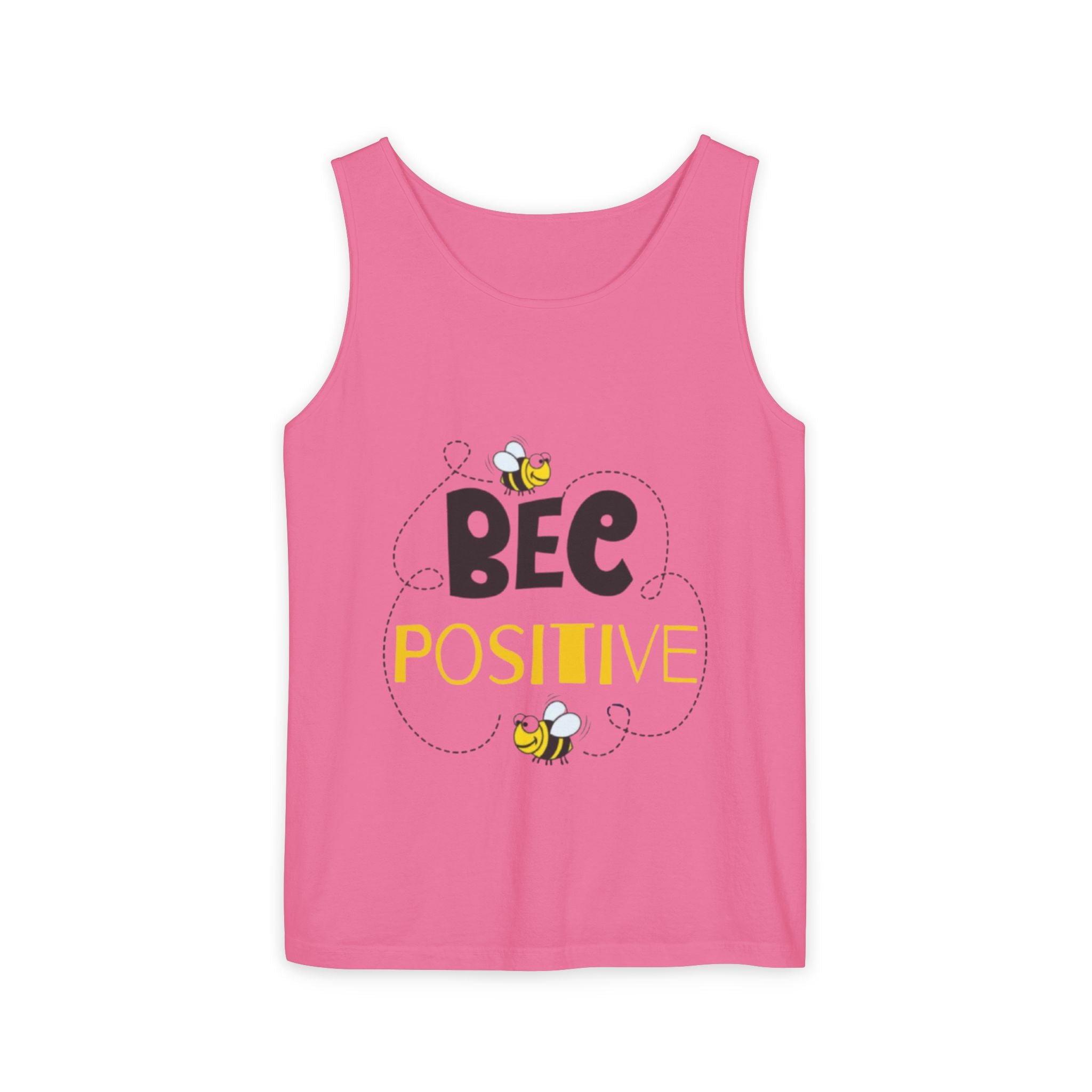 Bee Positive Unisex Garment-Dyed Tank Top