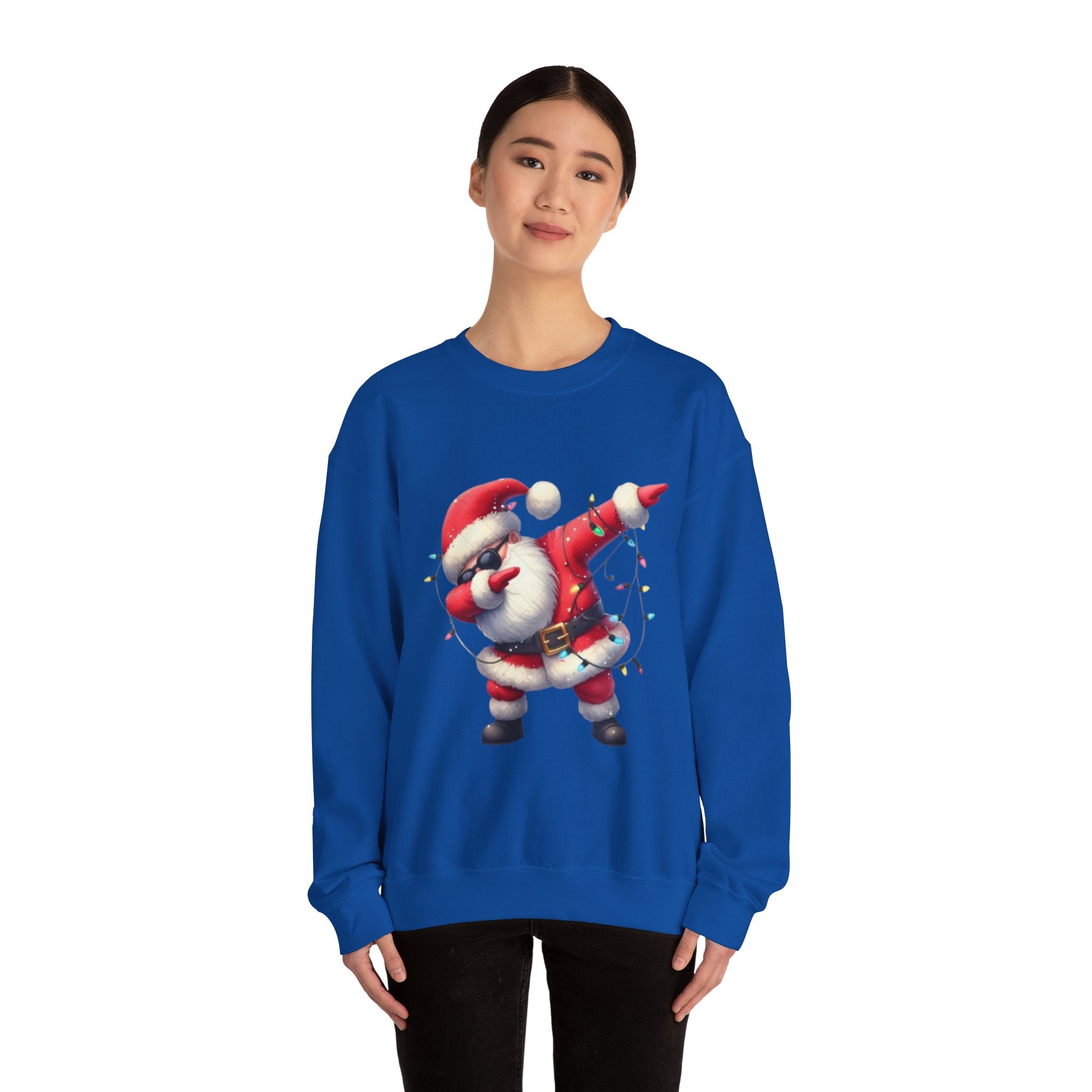 Santa Dabbing Unisex Heavy Blend™ Crewneck Sweatshirt