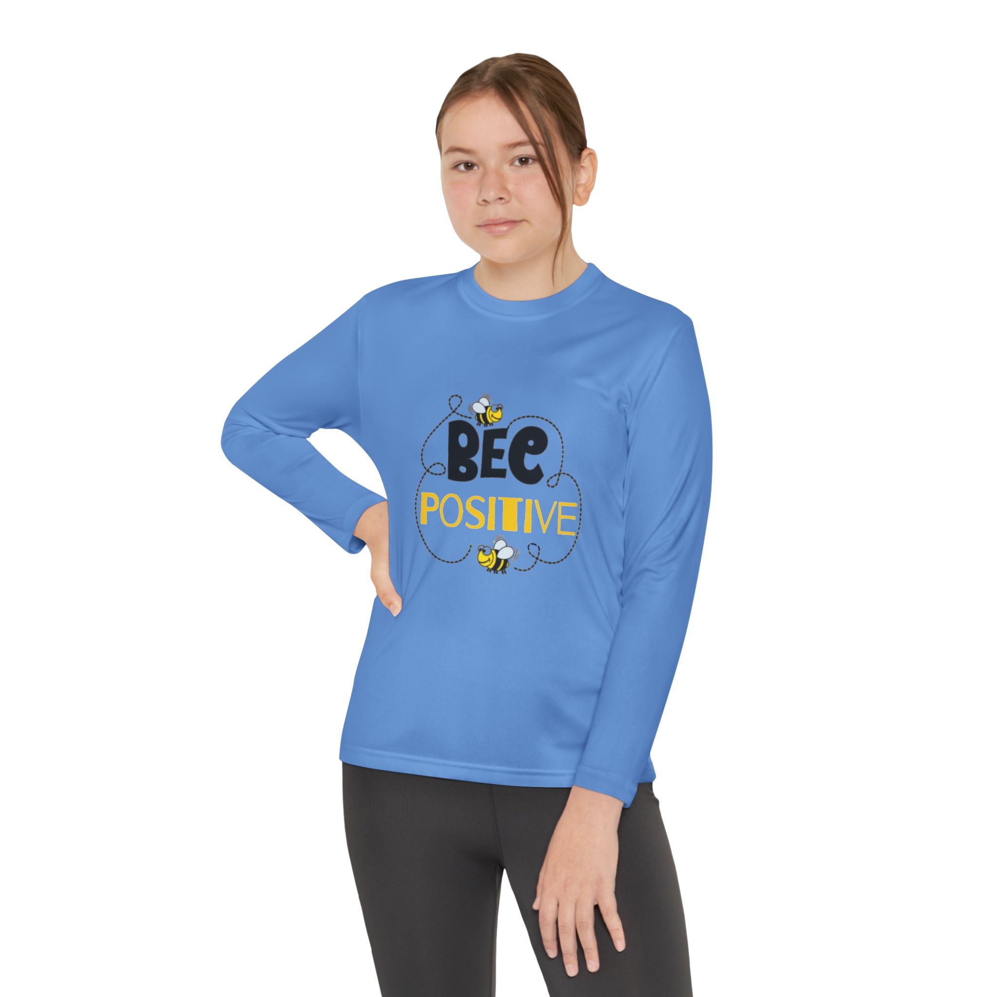 Bee Positive Youth Long Sleeve Competitor Tee