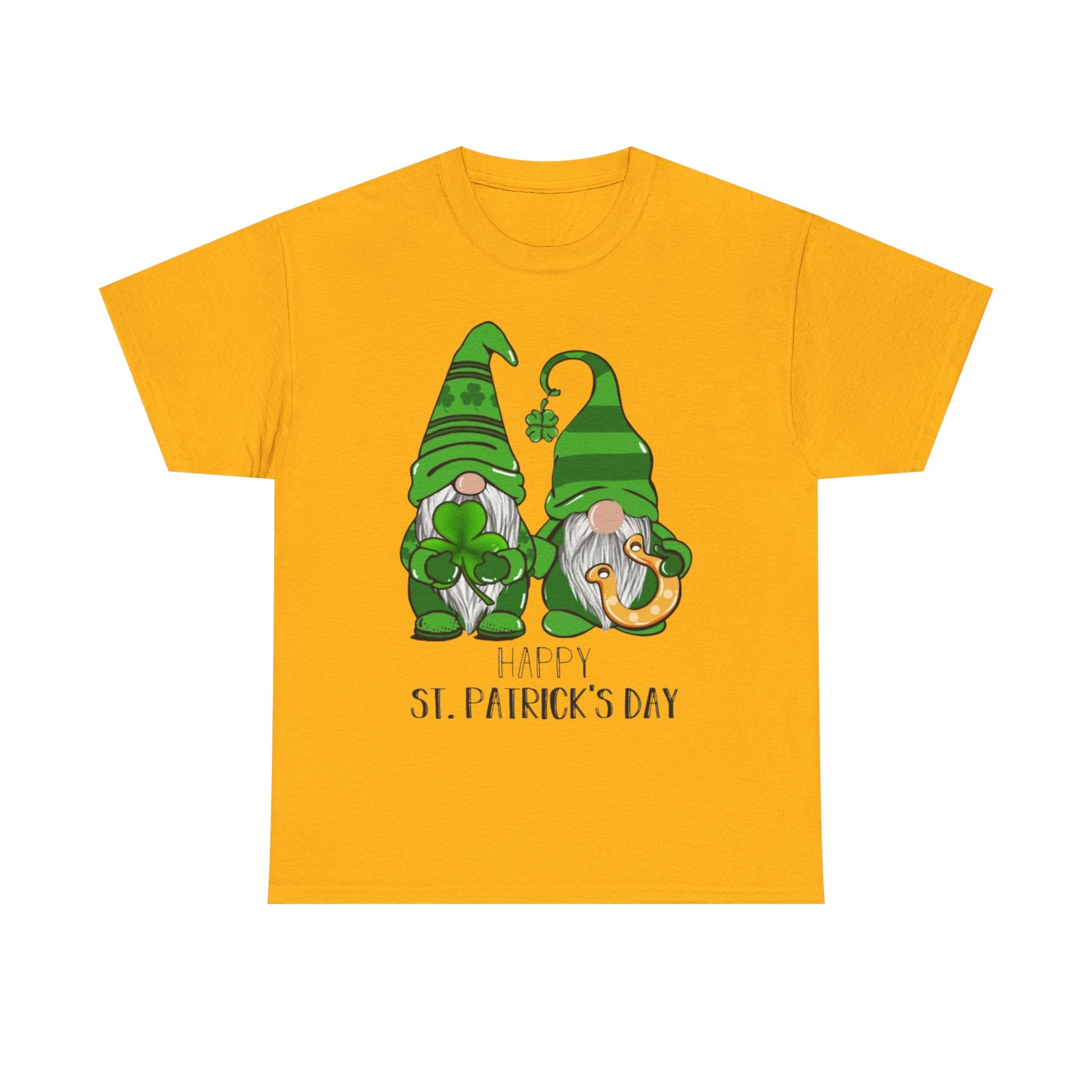 Happy St. Patrick's Day Gnome Unisex Heavy Cotton T-Shirt