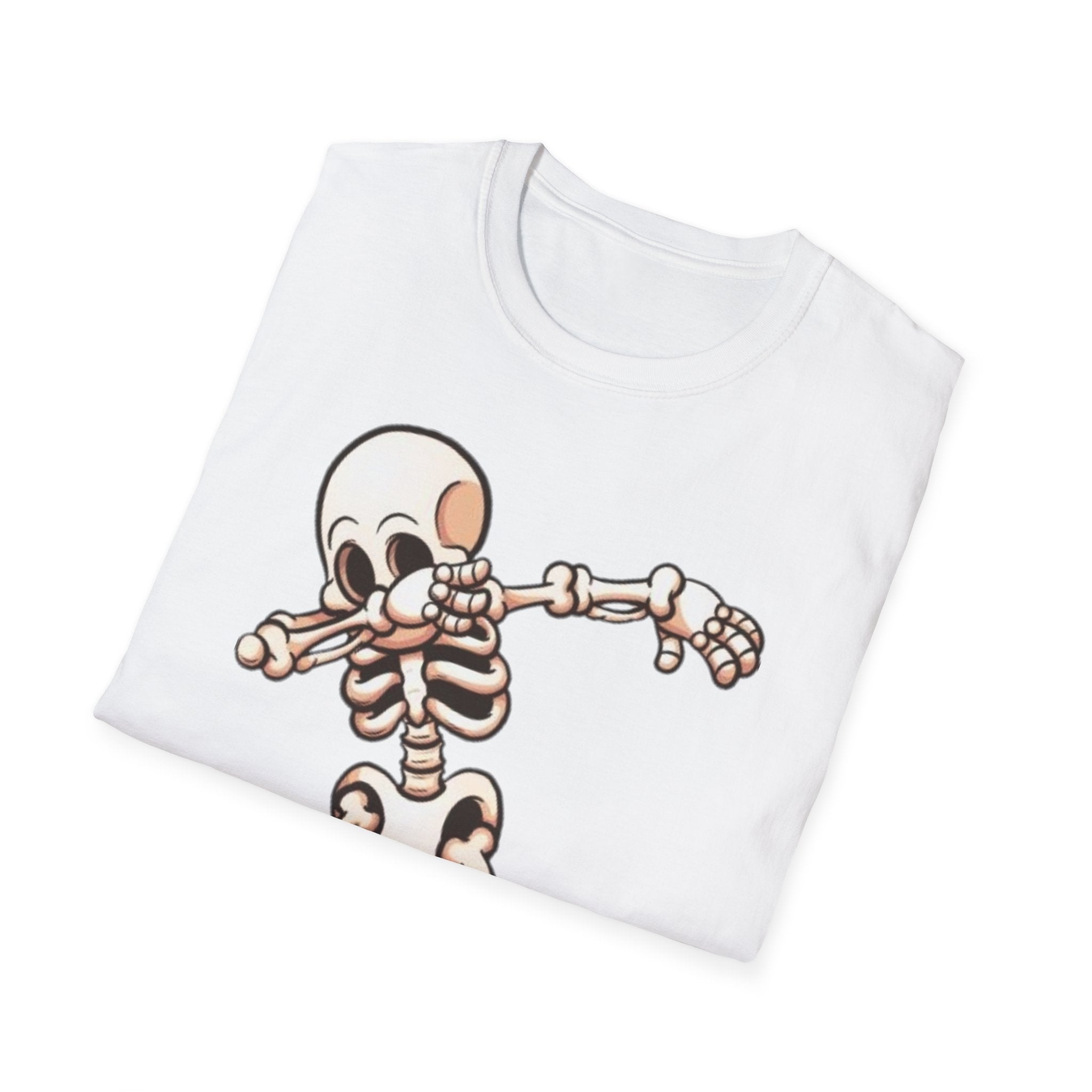 Dabbing Halloween Skeleton Unisex Softstyle T-Shirt