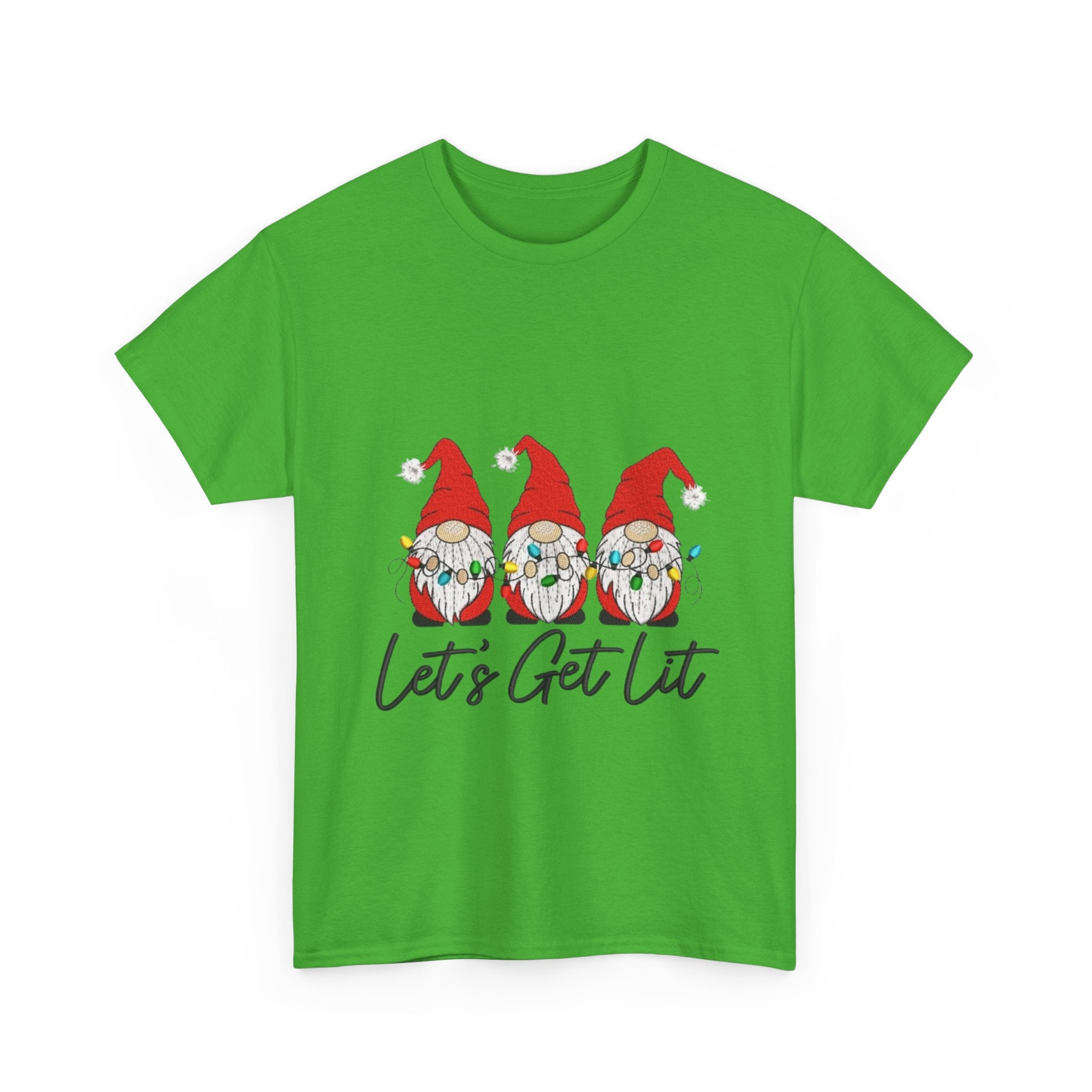 Let's Get Lit Gnome Unisex Heavy Cotton T-Shirt