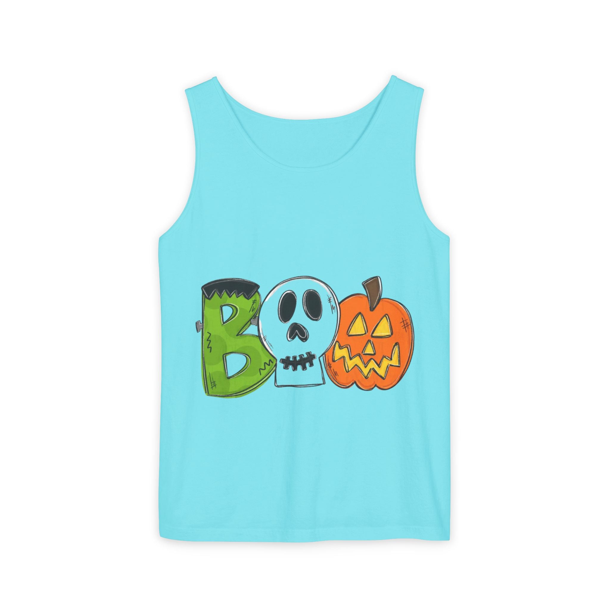 Halloween BOO Unisex Garment-Dyed Tank Top