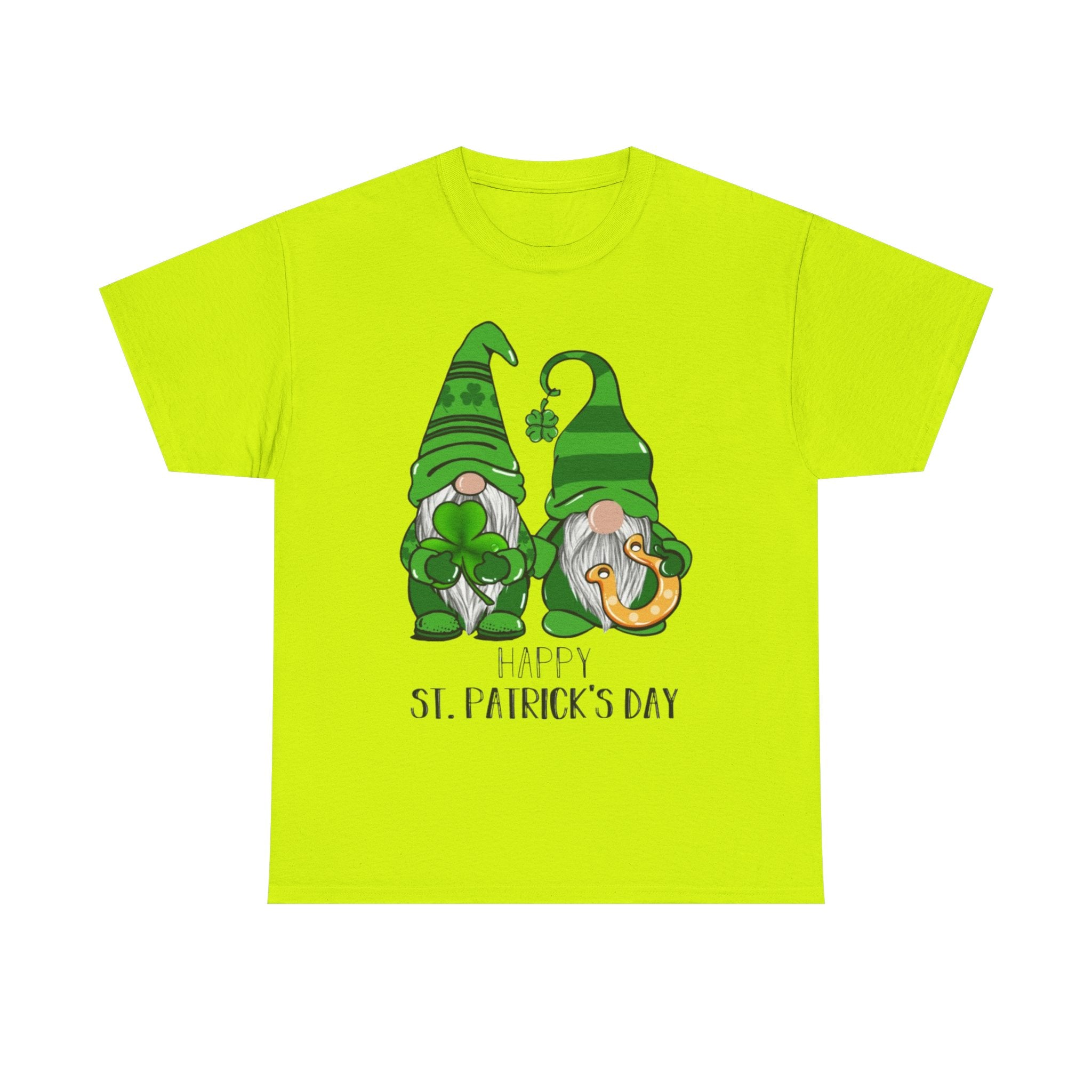 Happy St. Patrick's Day Gnome Unisex Heavy Cotton T-Shirt
