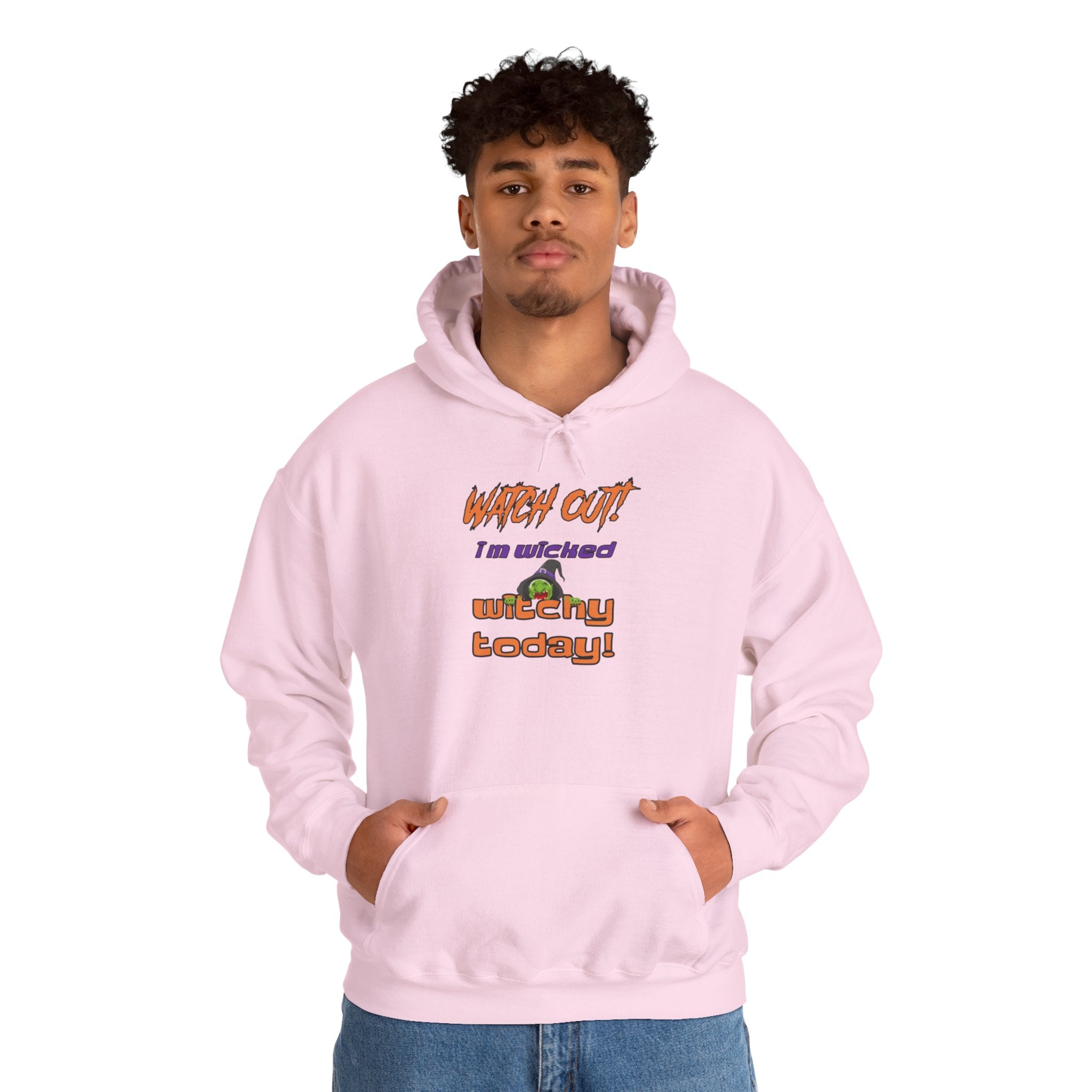 Watch Out I Am Wicked Witchy Today Unisex Heavy Blend Hooded Sweatshirt